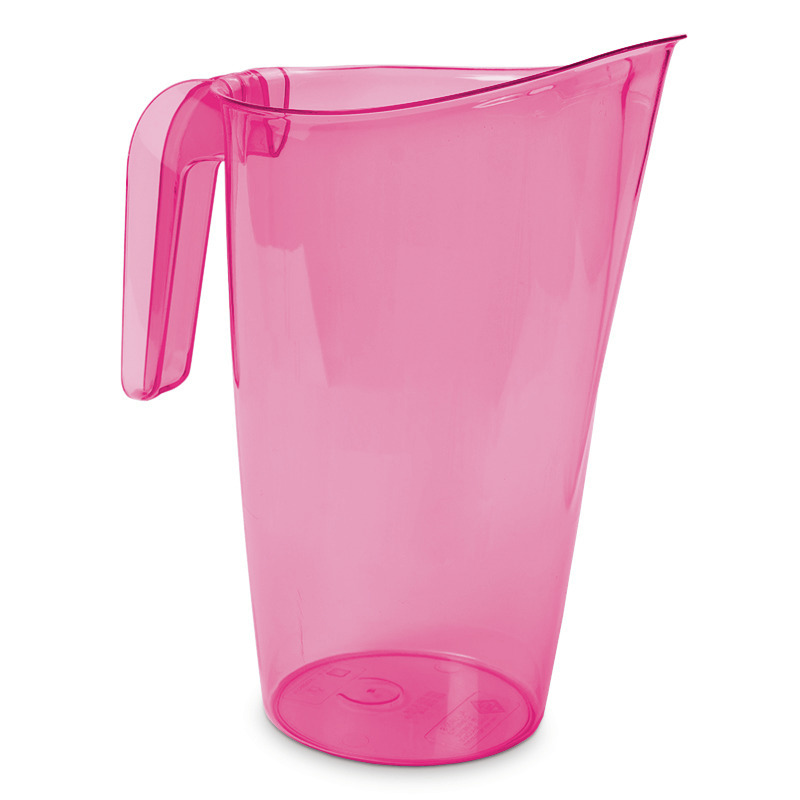 Hega Hogar Waterkan - sapkan - roze - inhoud 1.75 liter - kunststof - karaf - pitcher -