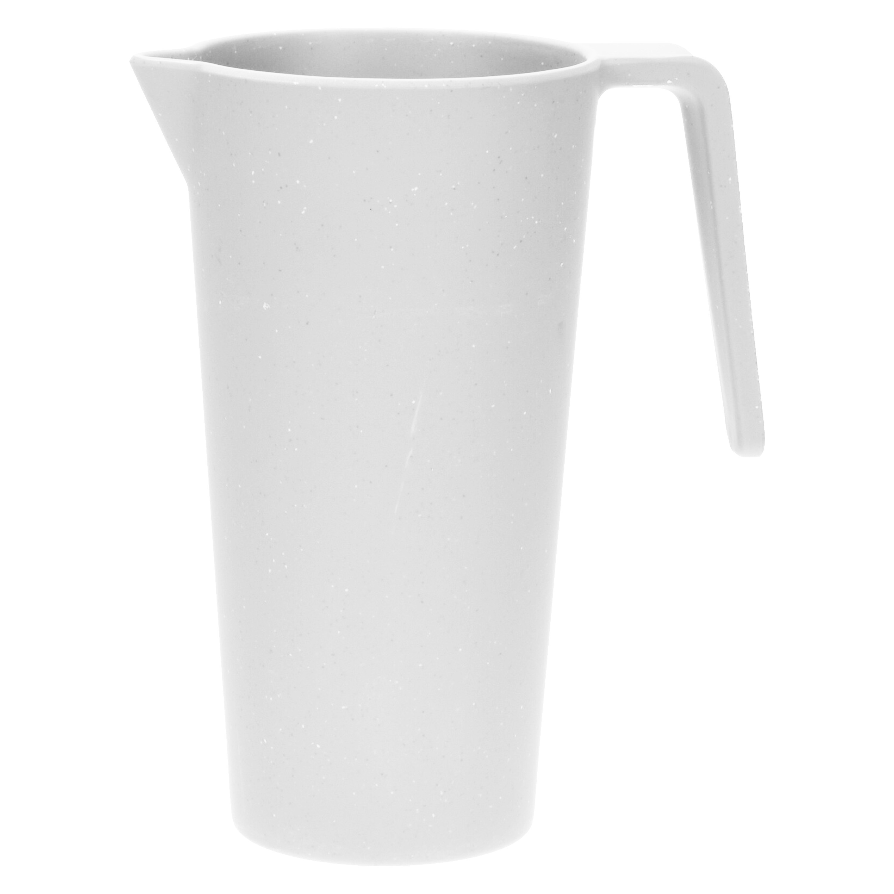 Excellent Houseware Schenkkan/waterkan - wit - 1500 ML - melamine - D10 x H21 cm -