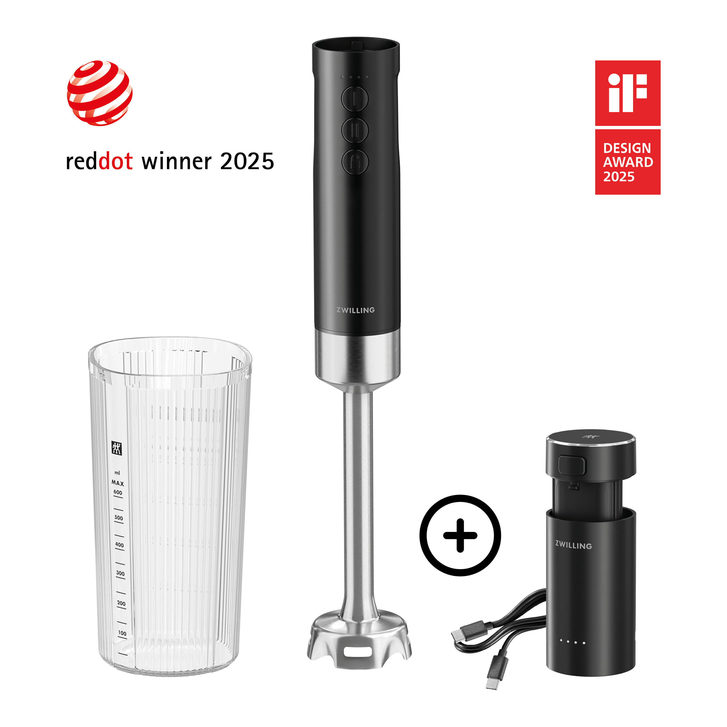 ZWILLING XTEND Draadloze staafmixer starterset, Startset inclusief batterij - XTEND - 