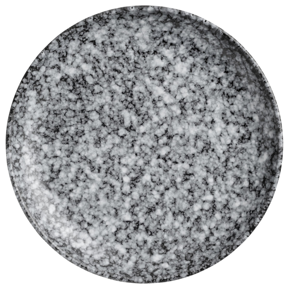 Vega Plat bord Mamaro rond; 20 cm (Ø); zwart/wit; rond; 6 stuk / verpakking
