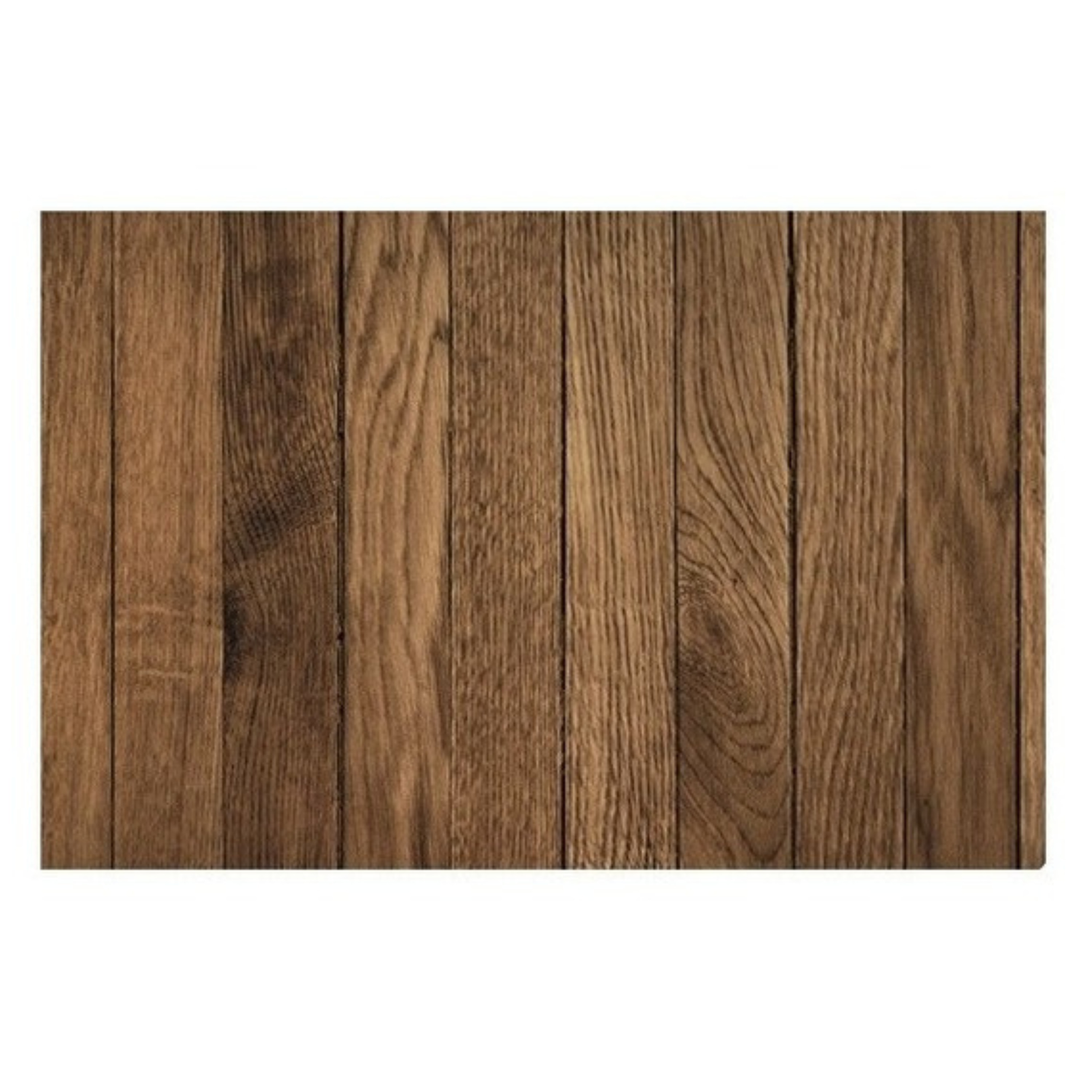 Cosy & Trendy Tafel Placemats - houten planken print - pvc - x 28 cm - Onderleggers -