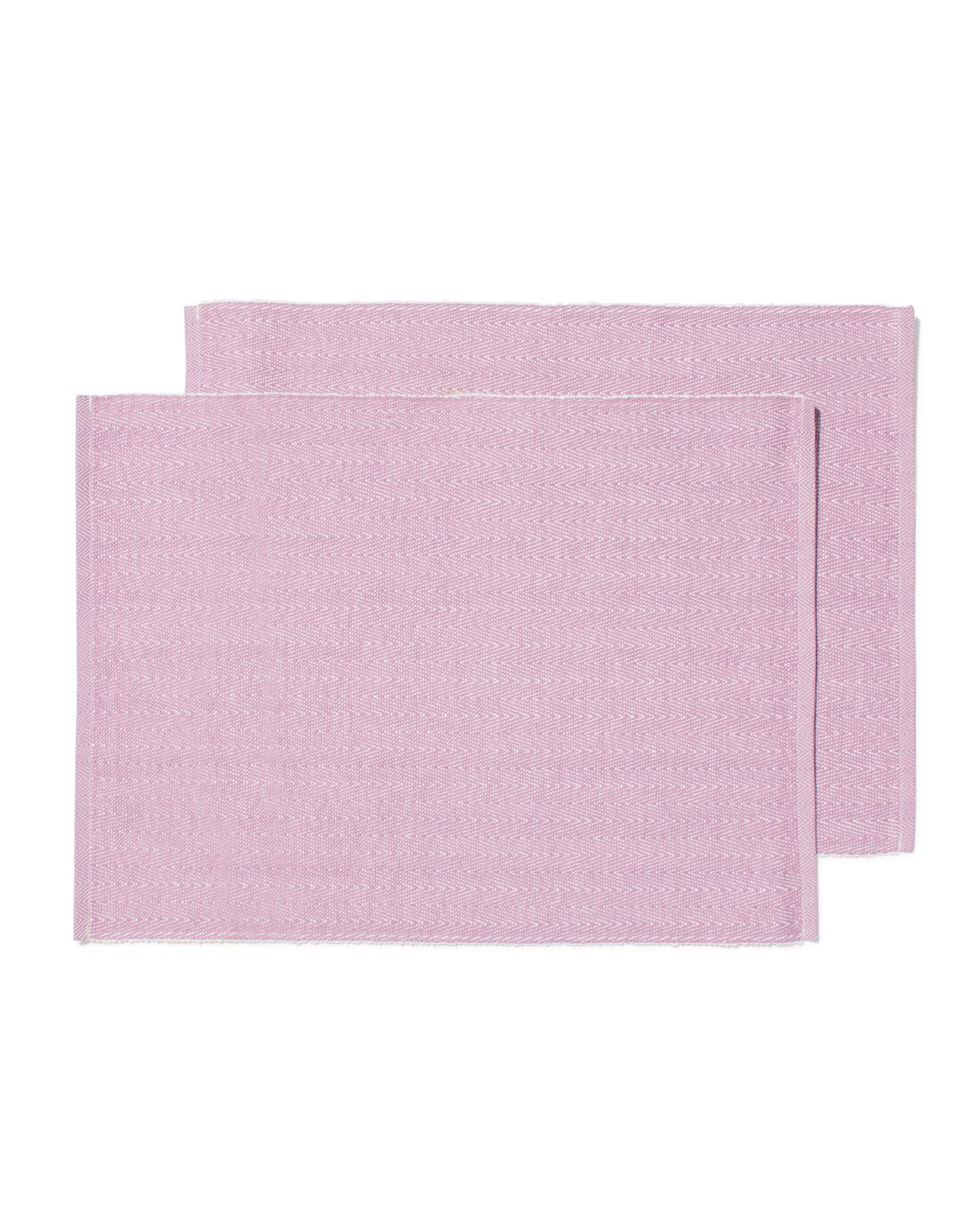 HEMA Placemats 35x45cm Visgraat Lila - 2 Stuks