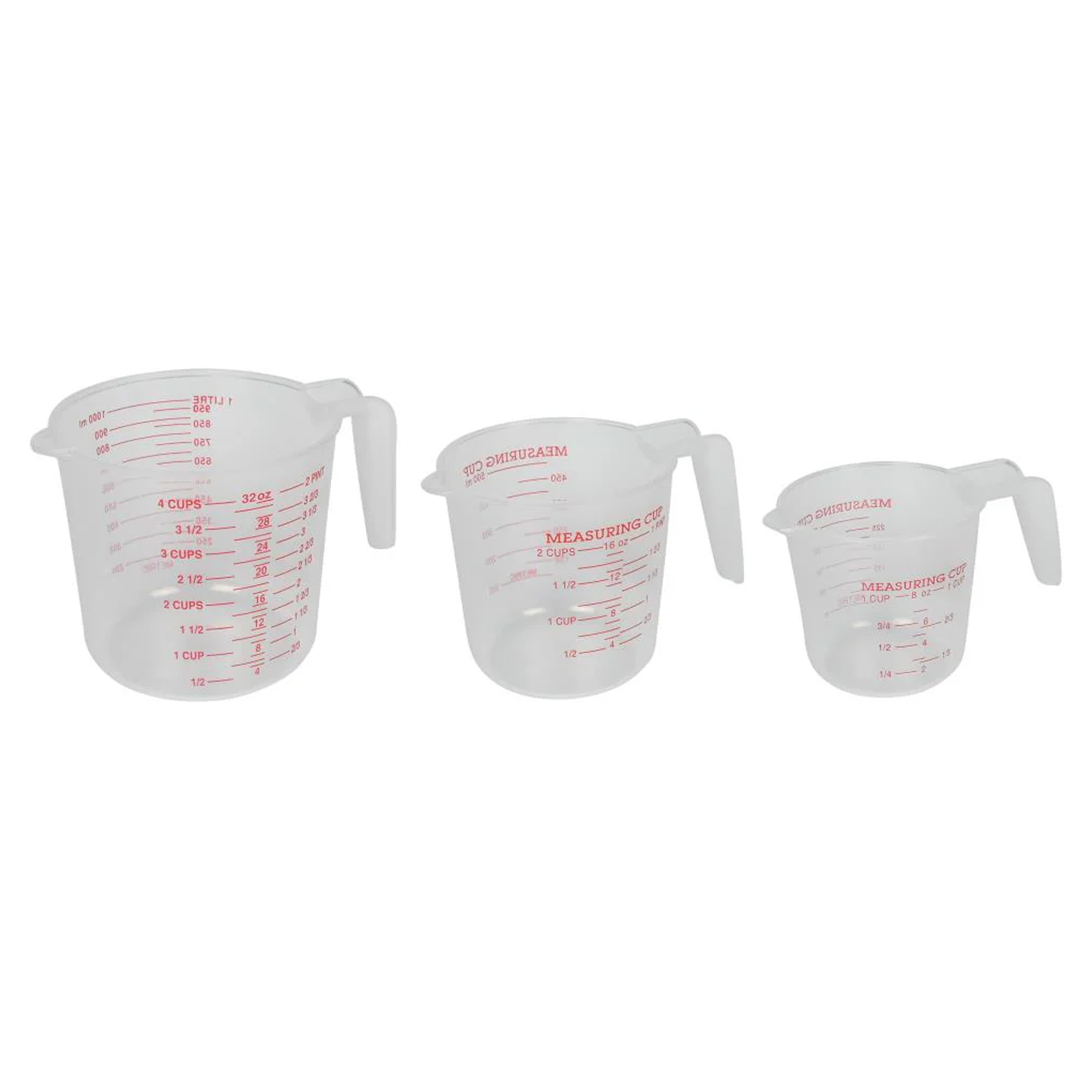 Benson Home Keuken maatbeker - set 3x stuks - kunststof - transparant - schenktuit -