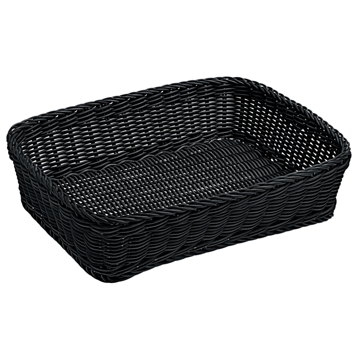 Vega Mandje Daria rechthoekig; 40x30x10 cm (LxBxH); zwart; rechthoekig