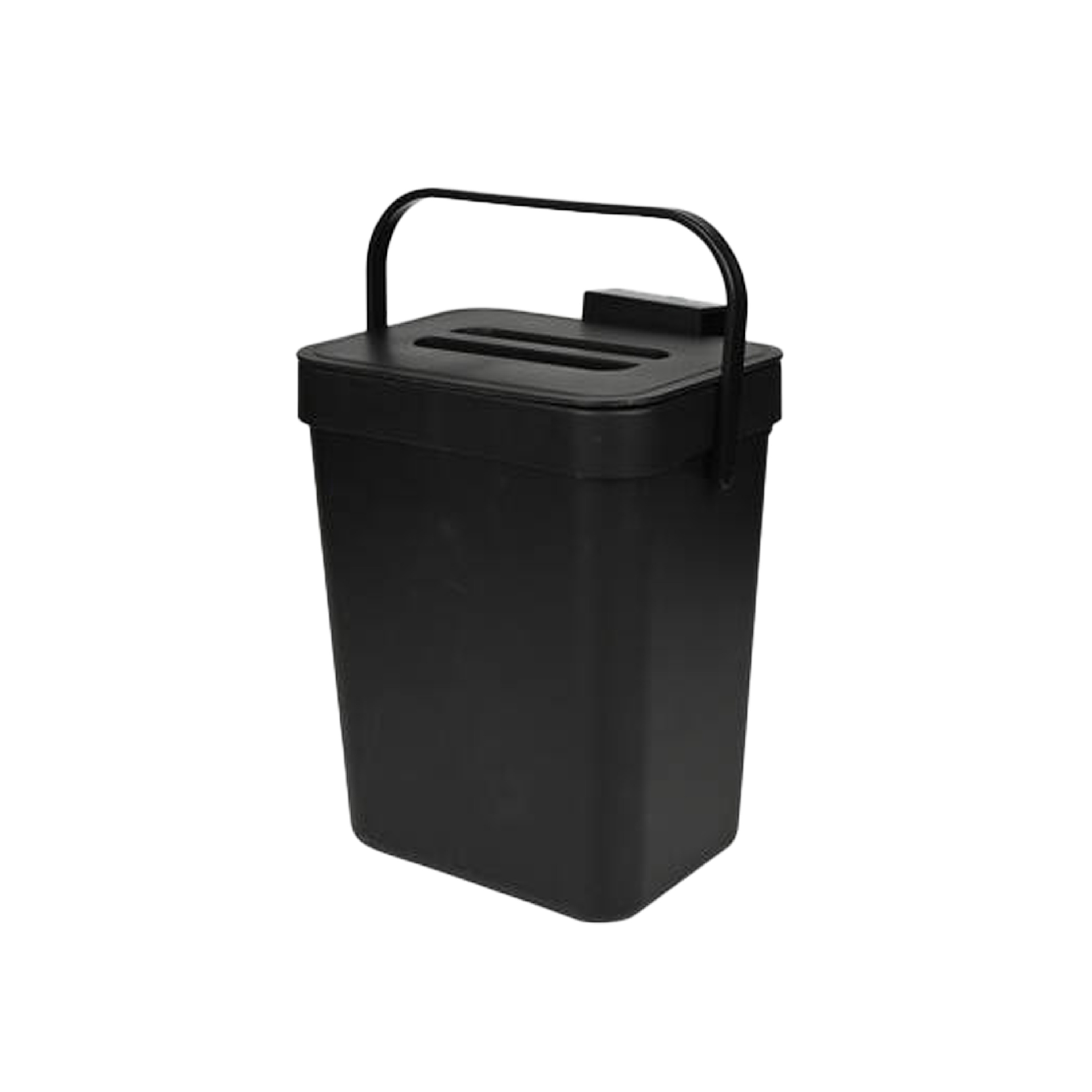Benson GFT aanrecht afvalbak - zwart - 3L - afsluitbaar - 19x29x 21 cm -