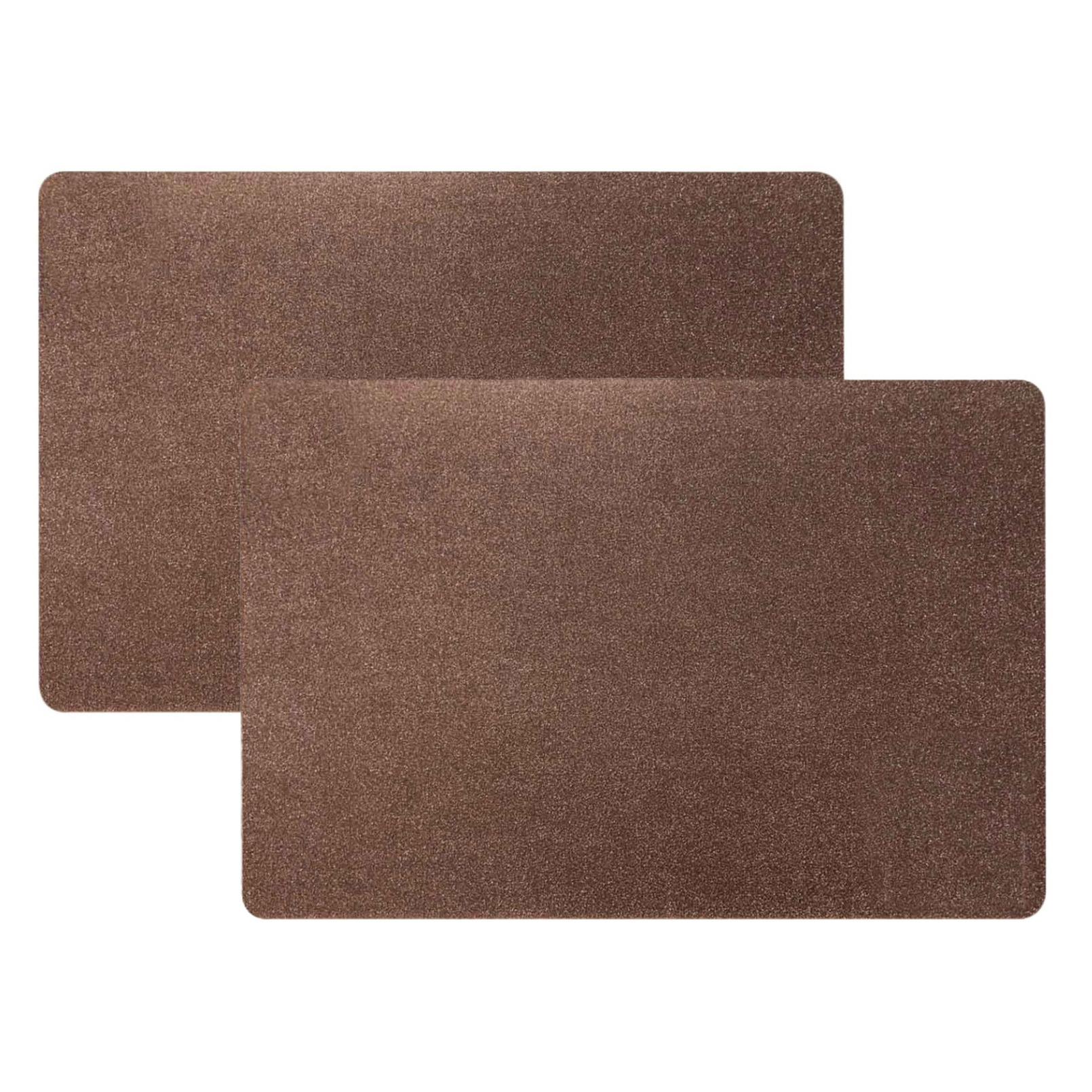 Home & Styling Luxe Tafel placemats Argenta - 6x - koper - pvc - 43 x 28 cm -