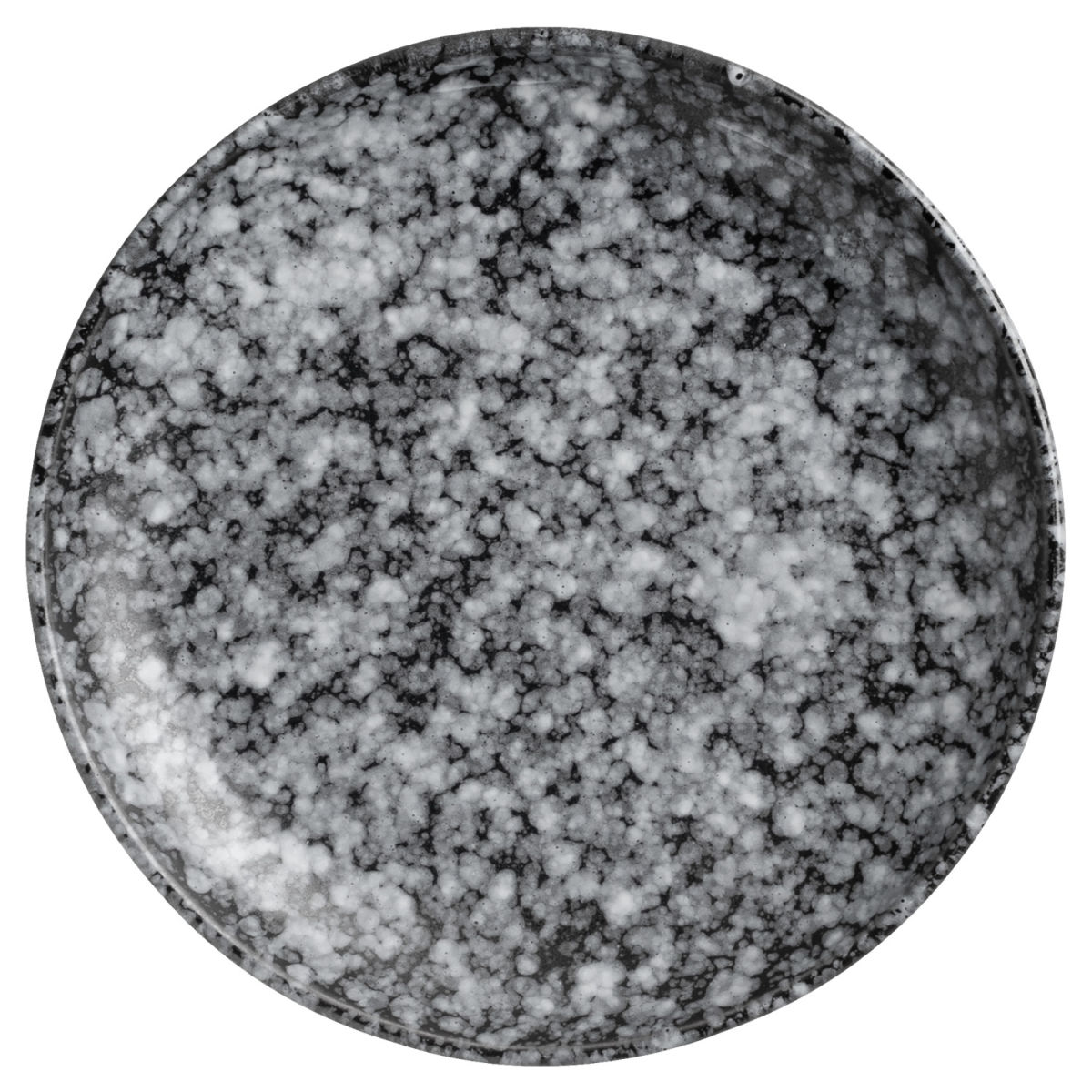 Vega Plat bord Mamaro rond; 16 cm (Ø); zwart/wit; rond; 6 stuk / verpakking