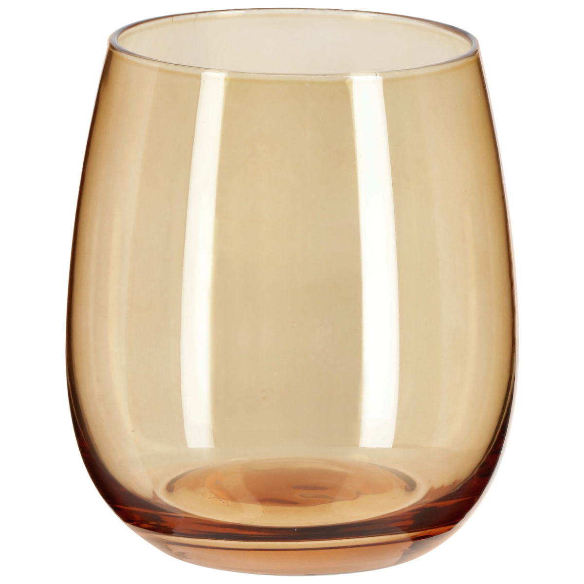 Vega Glas Bea; 375 ml, 7x9.4 cm (ØxH); amber; 6 stuk / verpakking
