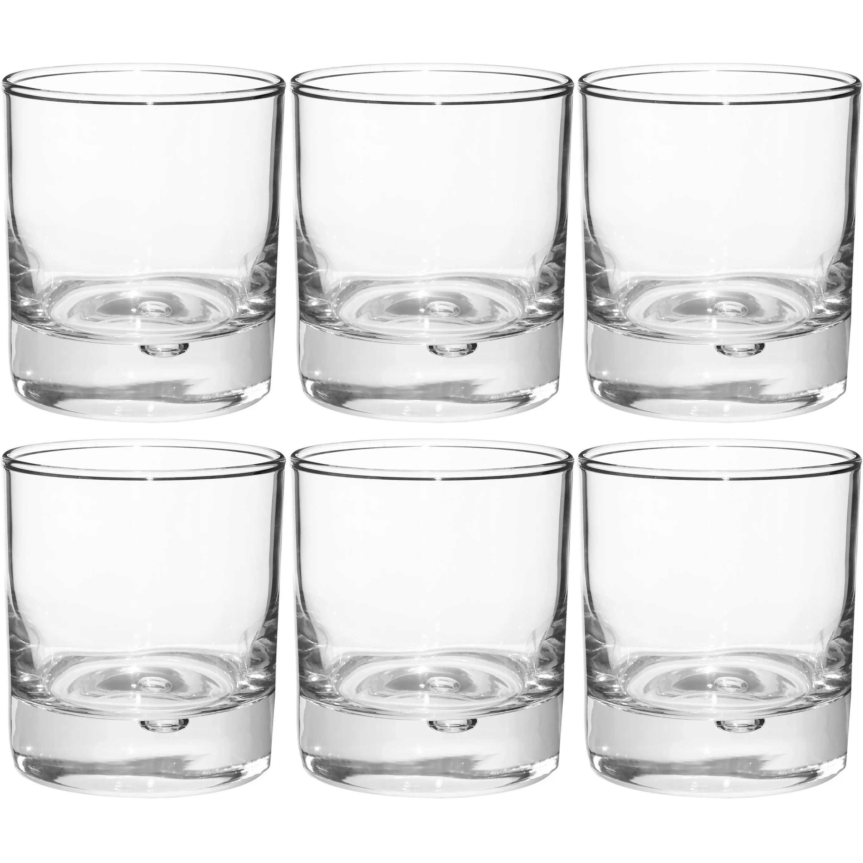 Secret de Gourmet Whiskey glazen Georgi - 6x - 300 ml - waterglazen -