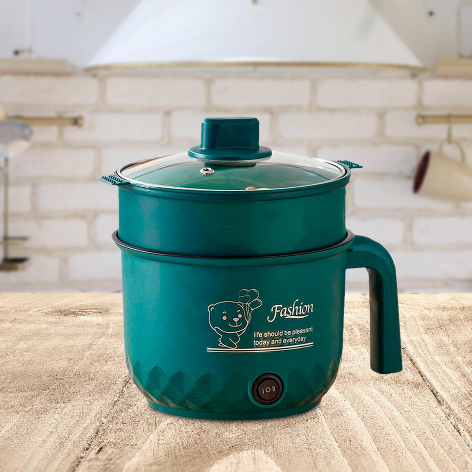 Hobbies mall Elektrisch fornuis 1,8 liter kookpotmachine Multifunctionele soepstoomboot Verwarmingspan voor noedels with steamer