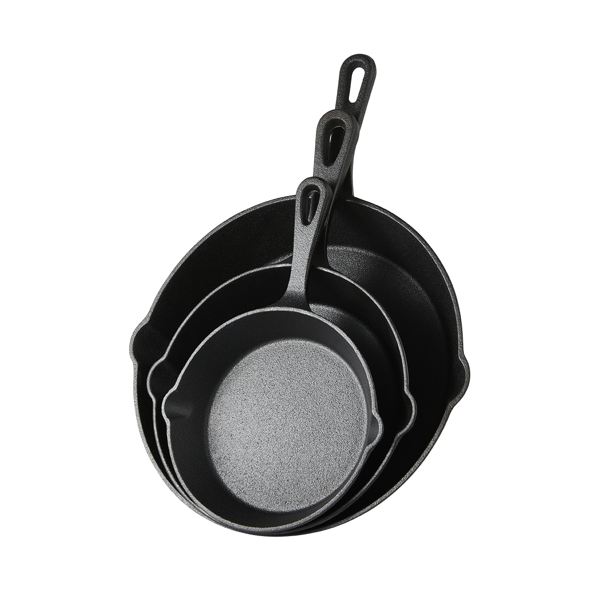 ISENVI Byron gietijzeren skillets - 3 stuks