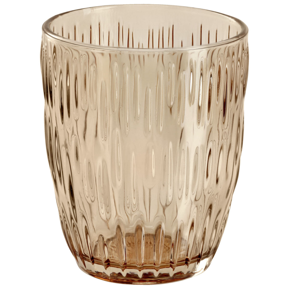 Vega Waterglas Kalea; 280 ml, 8x9.8 cm (ØxH); amber; 6 stuk / verpakking