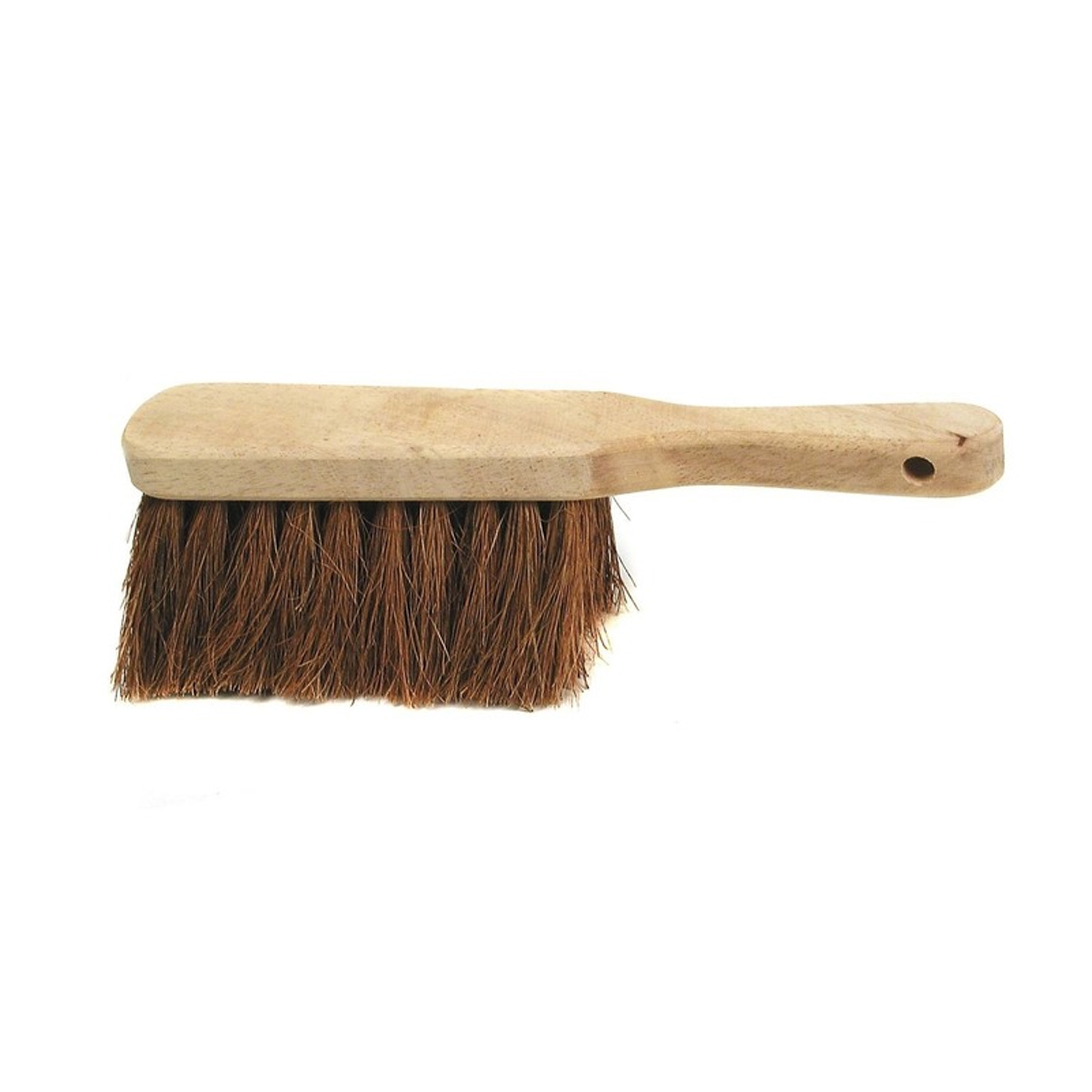 Benson Handveger stoffer van hout - kokosvezels - 30 cm - binnen en buiten - droog vuil opvegen -