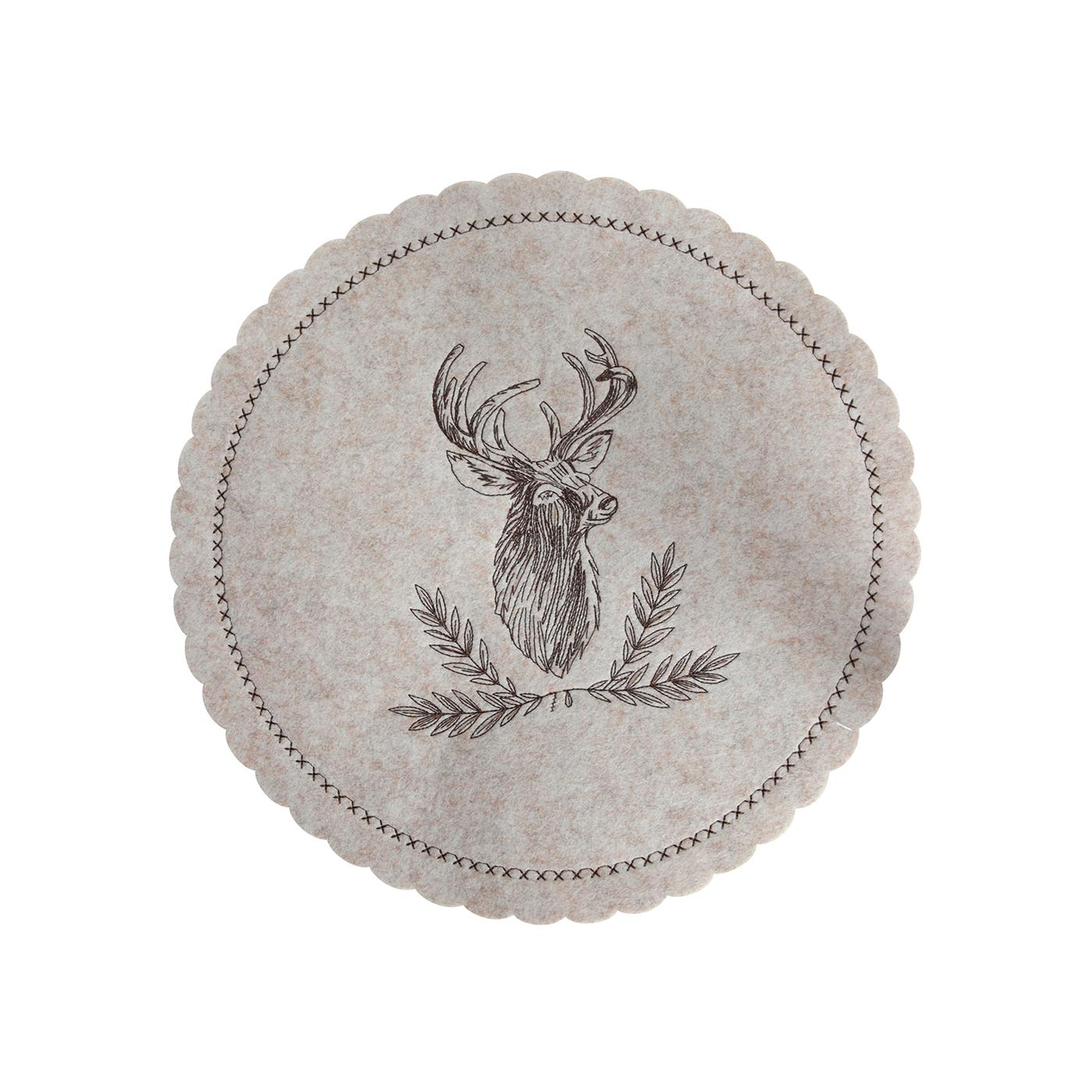 Svenska Living Placemat rendier vilt beige Ø35cm