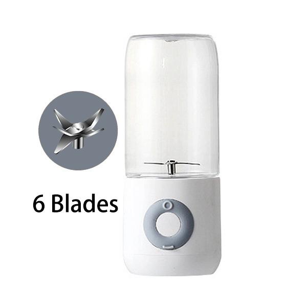 Slow down life Draagbare Blender Elektrische USB Mixer Juicer Machine 500 ml Mini Voedsel Smoothie Processor Hand held Persoonlijke Fruitpers Juicer wit