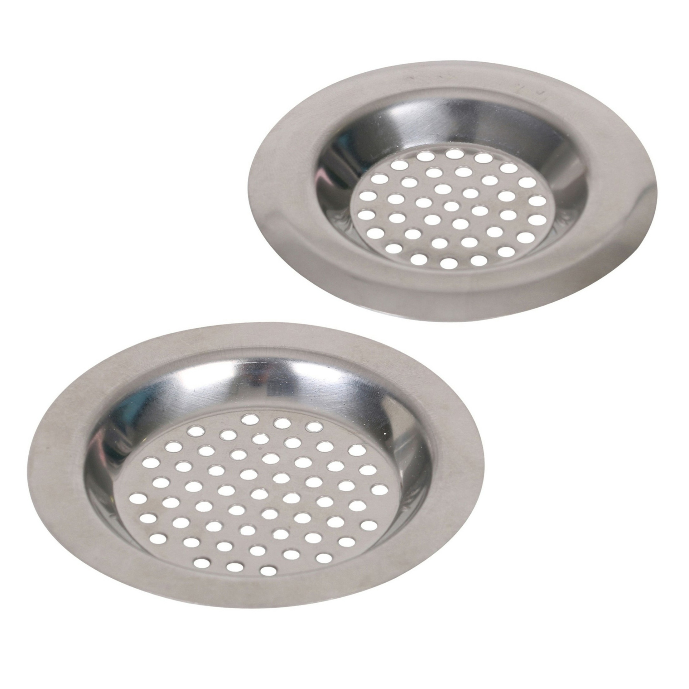 Urban Living Benson Gootsteenfilters - zeefjes - vuil opvangers - 2x stuks - metaal -