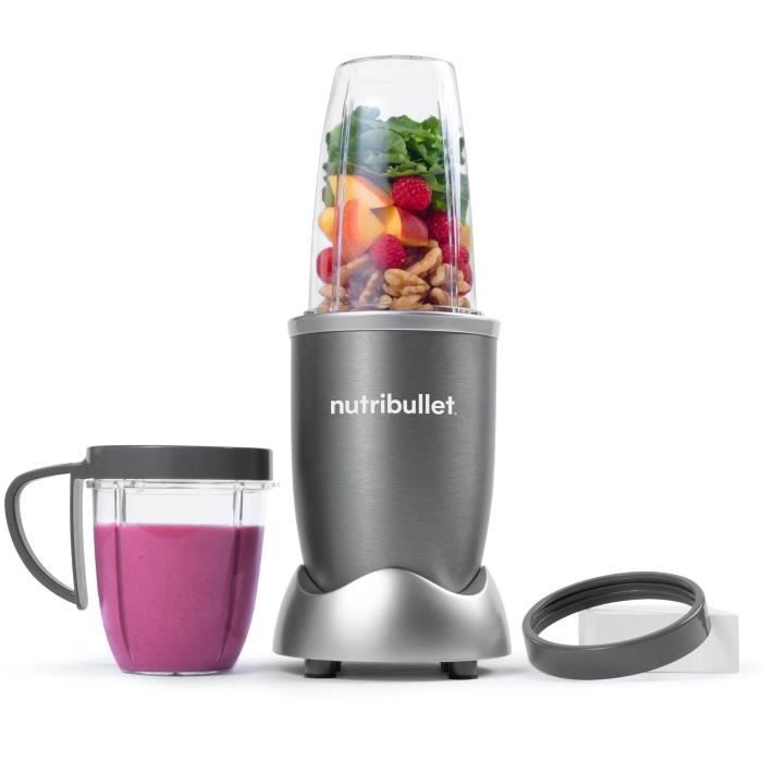 You do it Blender - NUTRIBULLET Original 600 - NB606DG - 600 W - 2 tasses incluses 700 ml et 500 ml - Gris - Sans BPA