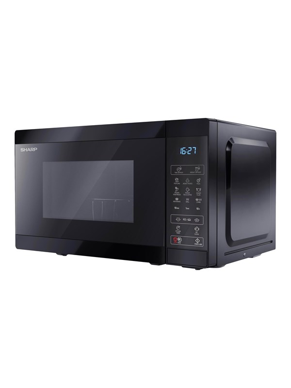Sharp YC-MG02E-B - microwave oven with grill - freestanding - black
