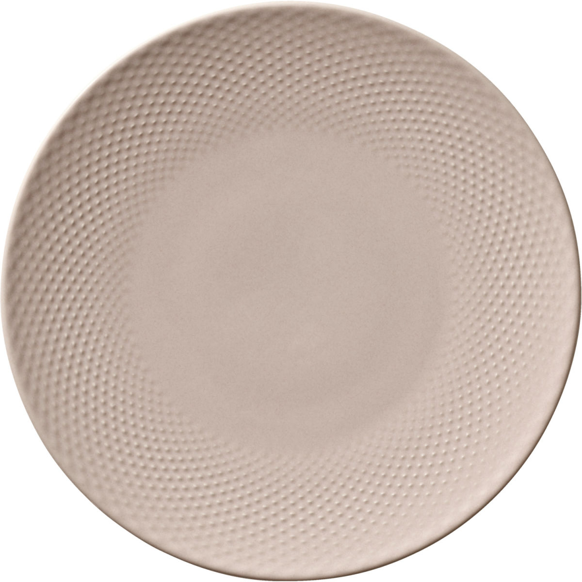 HEART&SOUL Plat bord Pine Relief ronde coup; 24x2.5 cm (ØxH); rosé; rond; 6 stuk / verpakking