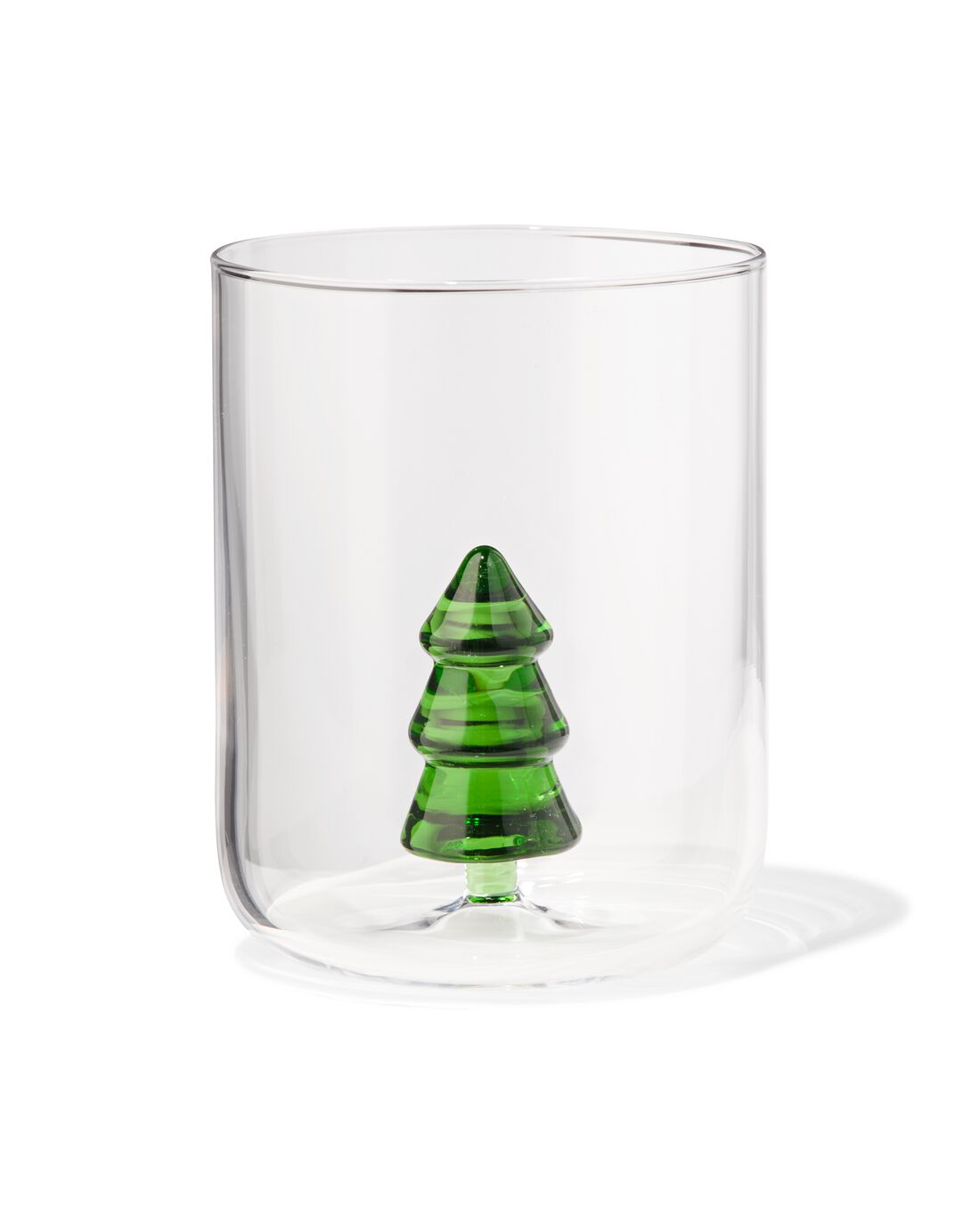 HEMA Waterglas 380ml met figuurtje kerstboom