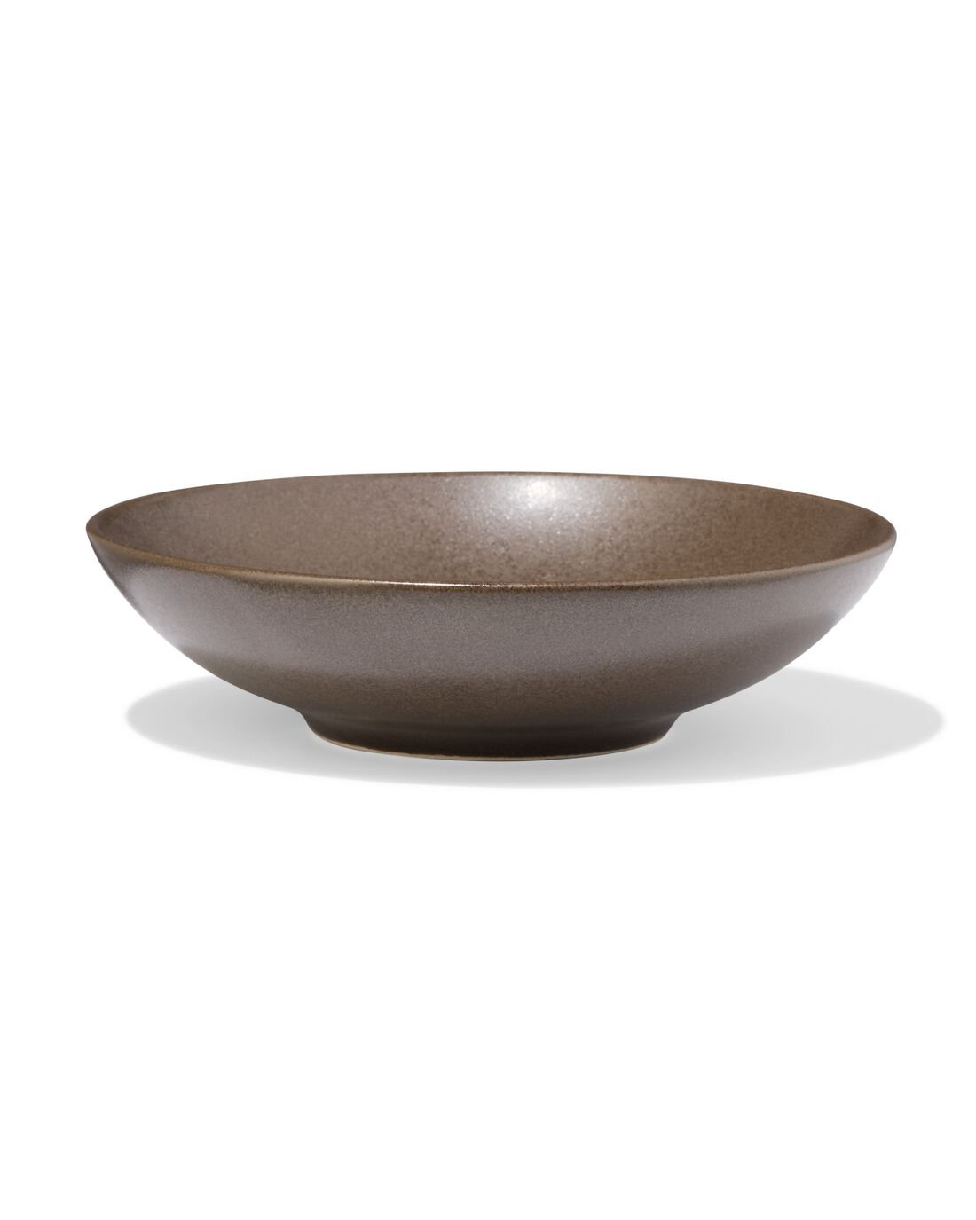 HEMA Lage schaal Ø15cm PUUR reactief glazuur donkerbruin (donkerbruin)