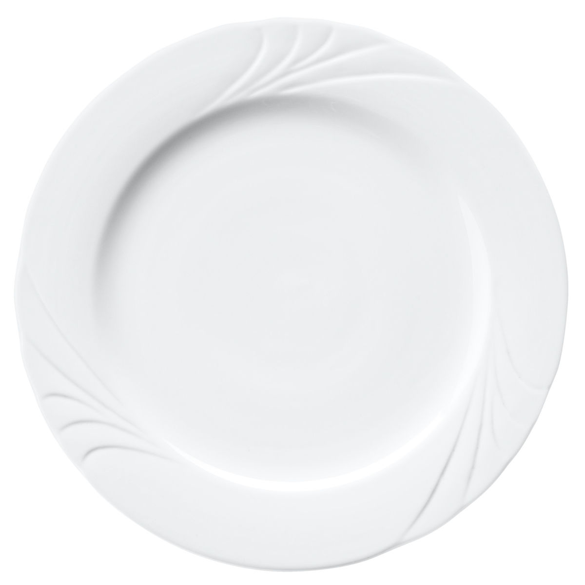 PULSIVA Plat bord Swing 2.0; 26 cm (Ø); wit; rond; 6 stuk / verpakking