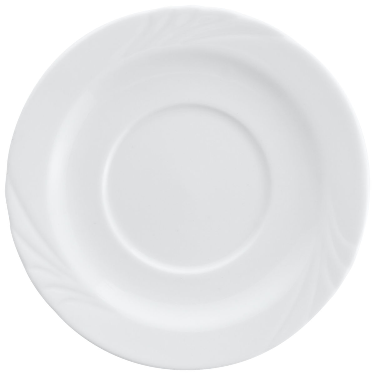 PULSIVA Schotel bij soepkom Swing 2.0; 16 cm (Ø); wit; rond; 6 stuk / verpakking