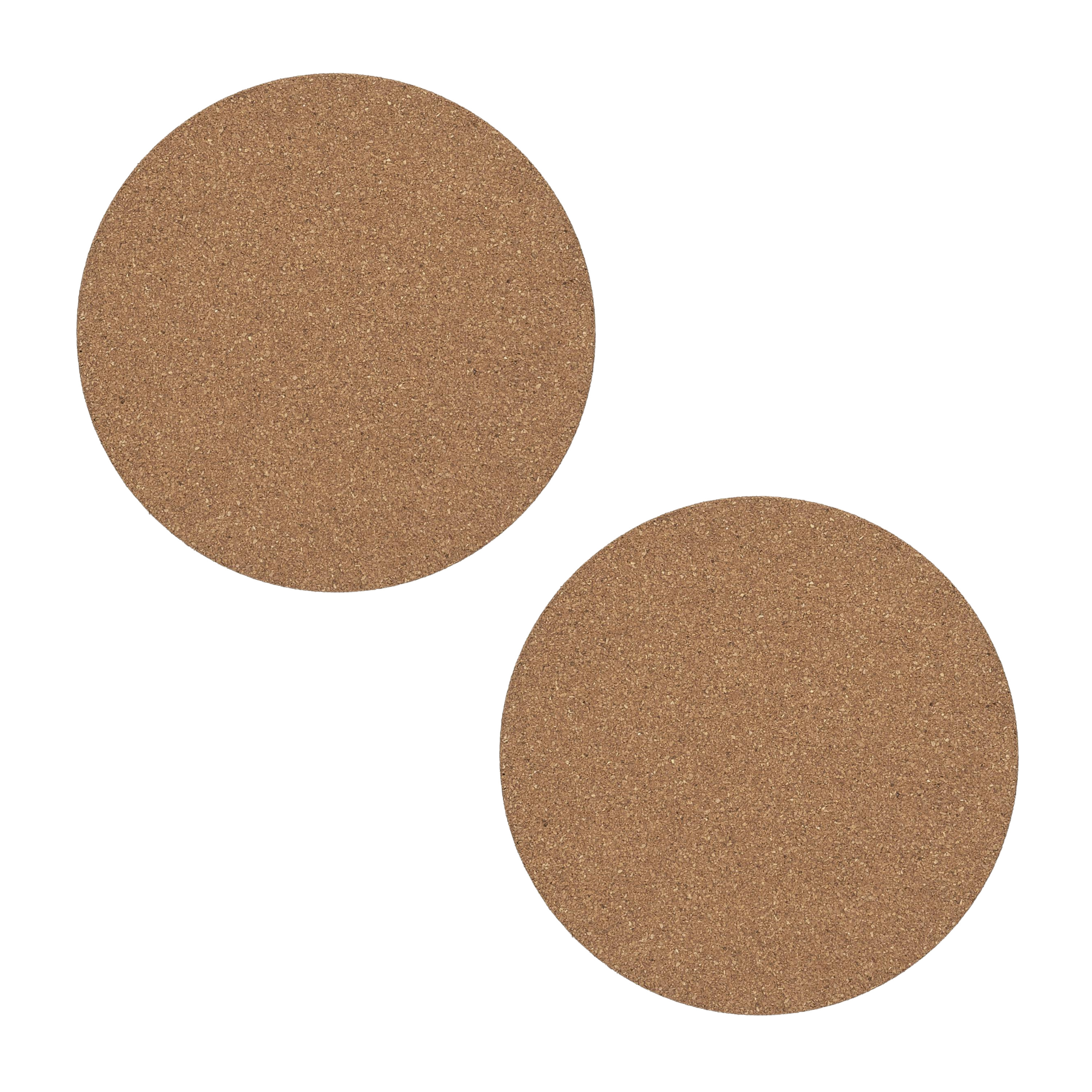 Cook Concept Onderzetter - 2x - kurk - rond - D19 cm - voor pannen - hittebestendig -