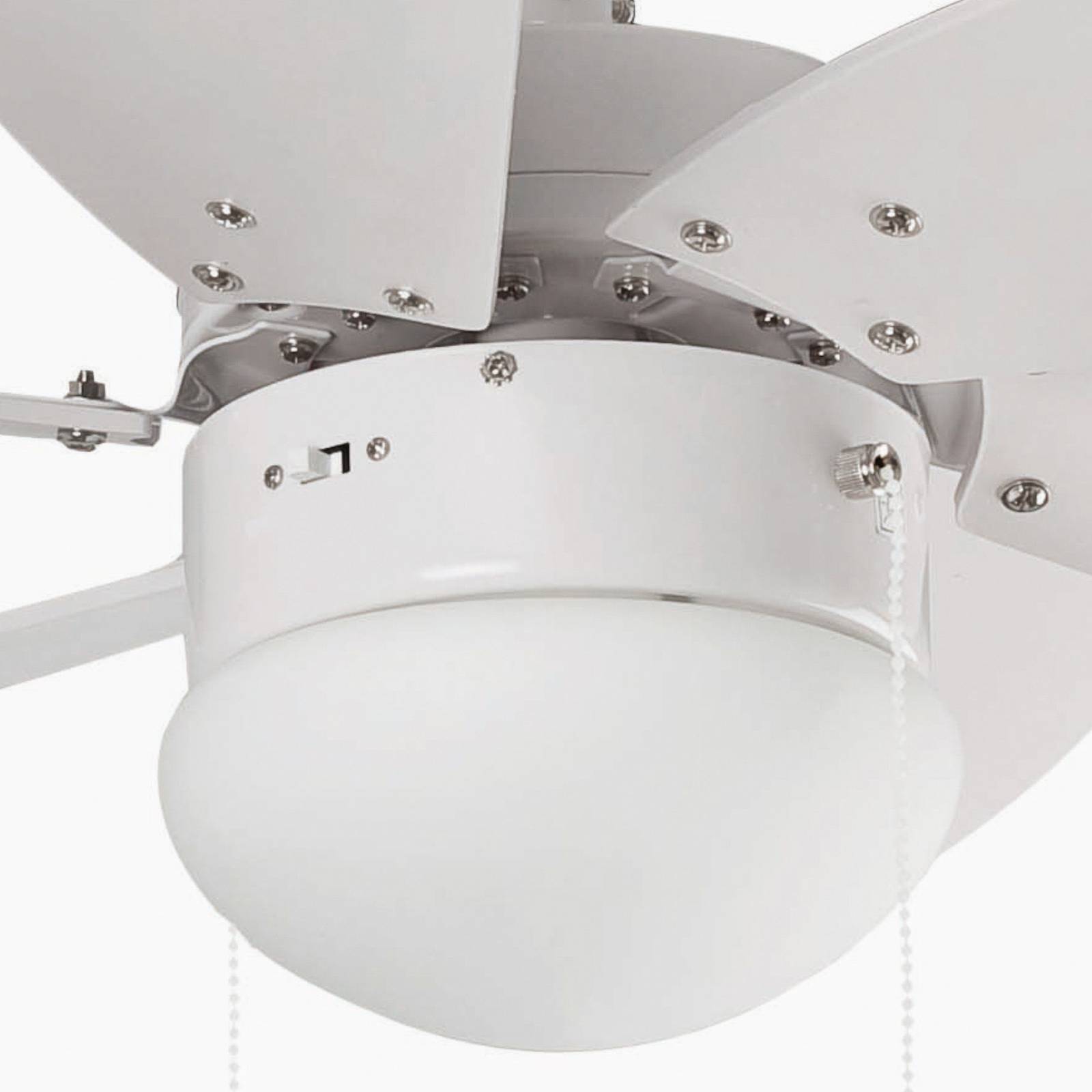 FARO BARCELONA Plafondventilator Palao S met lamp, wit