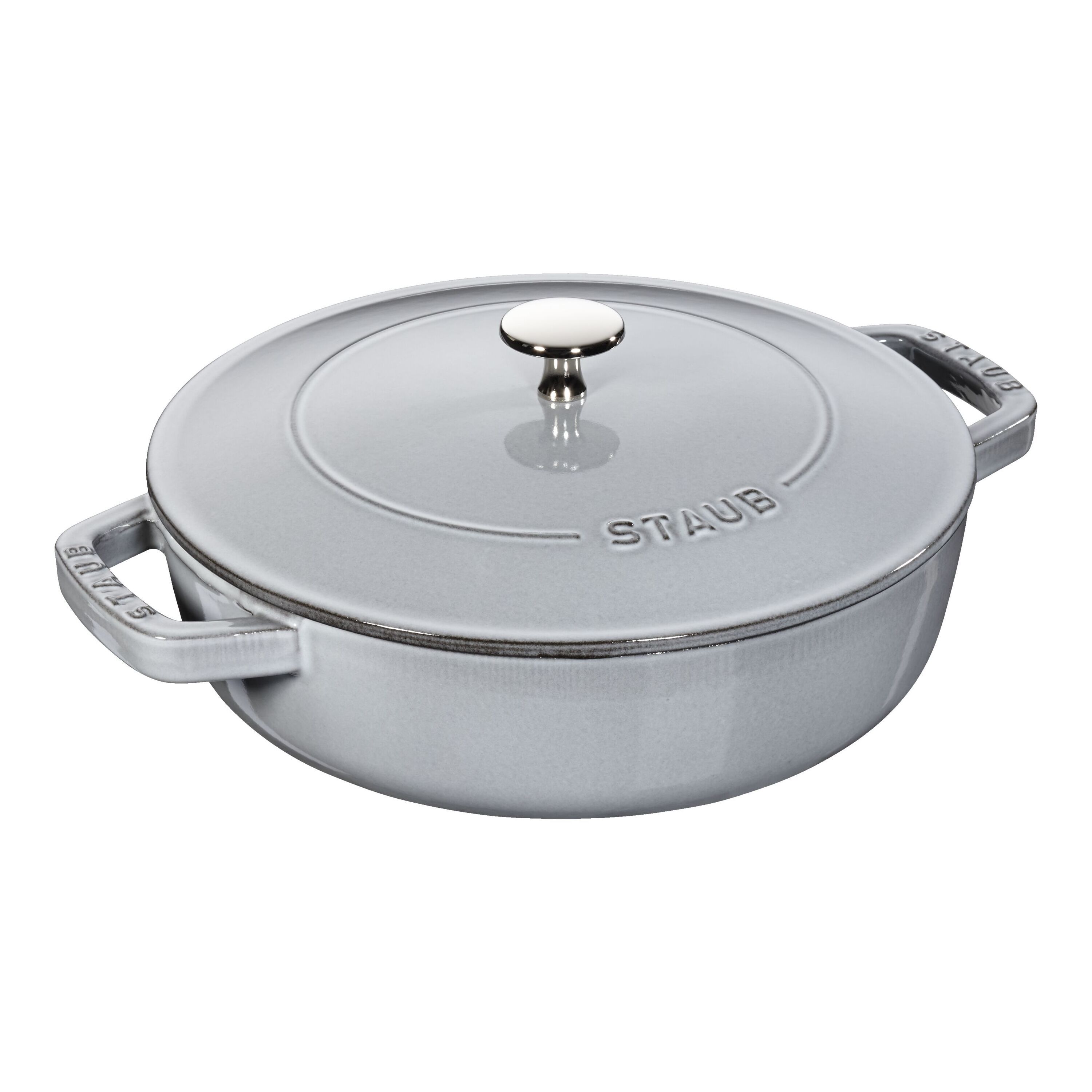 Staub Braisers Sauteerpan Chistera 24 cm / 2,5 l, Grafietgrijs - Braisers - 
