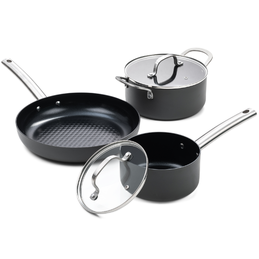 ISENVI Murray Starter Pannenset 5 delig - RVS grepen