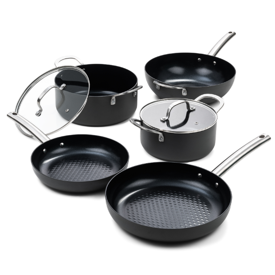 ISENVI Murray Plus Pannenset 7 delig - RVS grepen