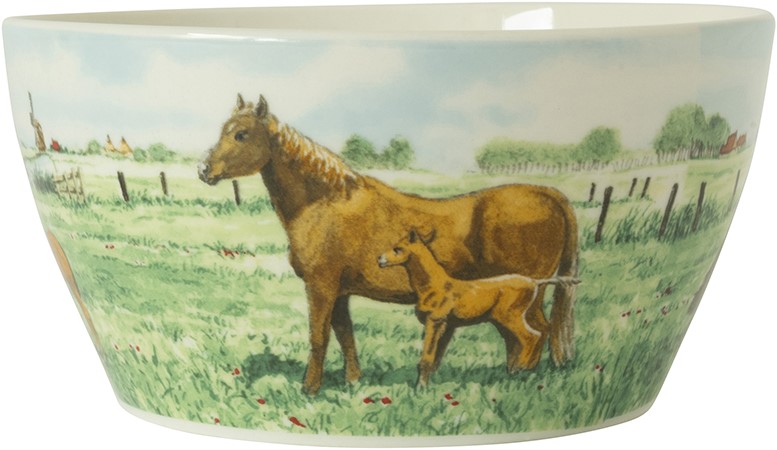 Wiebe van der Zee Wiebe's Farm Kom paard Ø13cm 6st