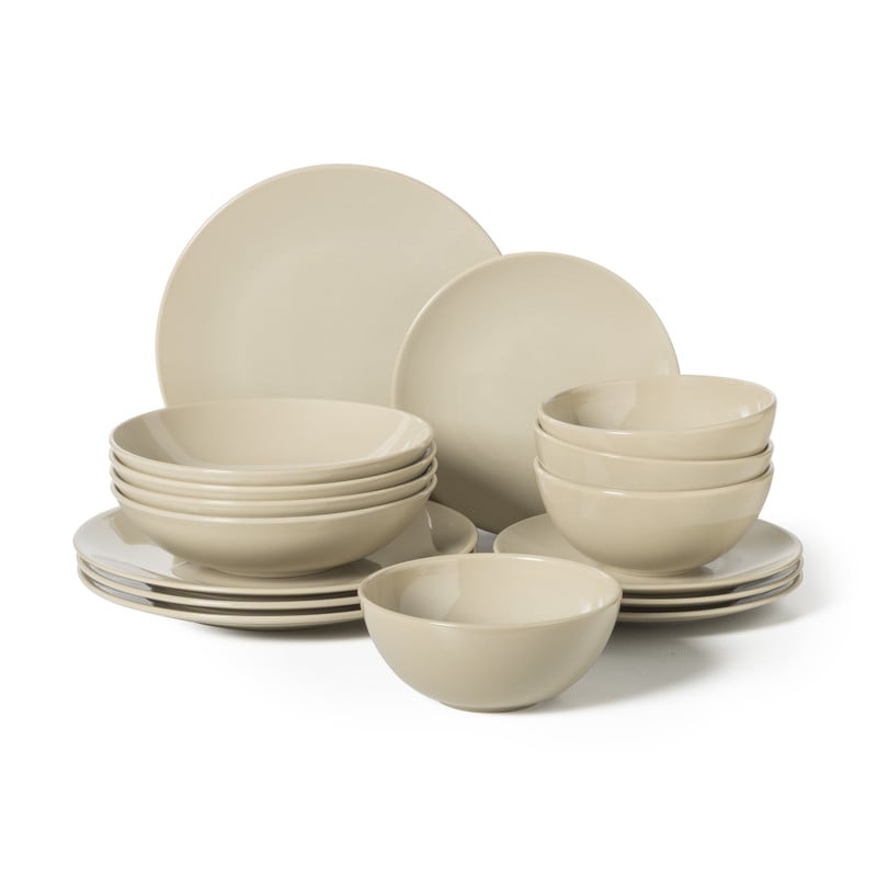 Xenos Serviesset - beige - 16-delig - 4-persoons