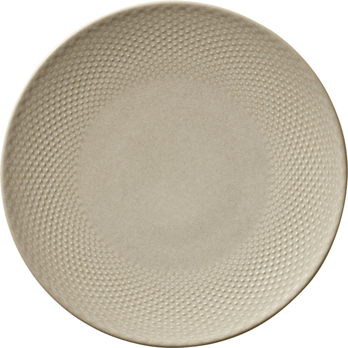 HEART&SOUL Plat bord Pine Relief ronde coup; 24x2.5 cm (ØxH); beige; rond; 6 stuk / verpakking