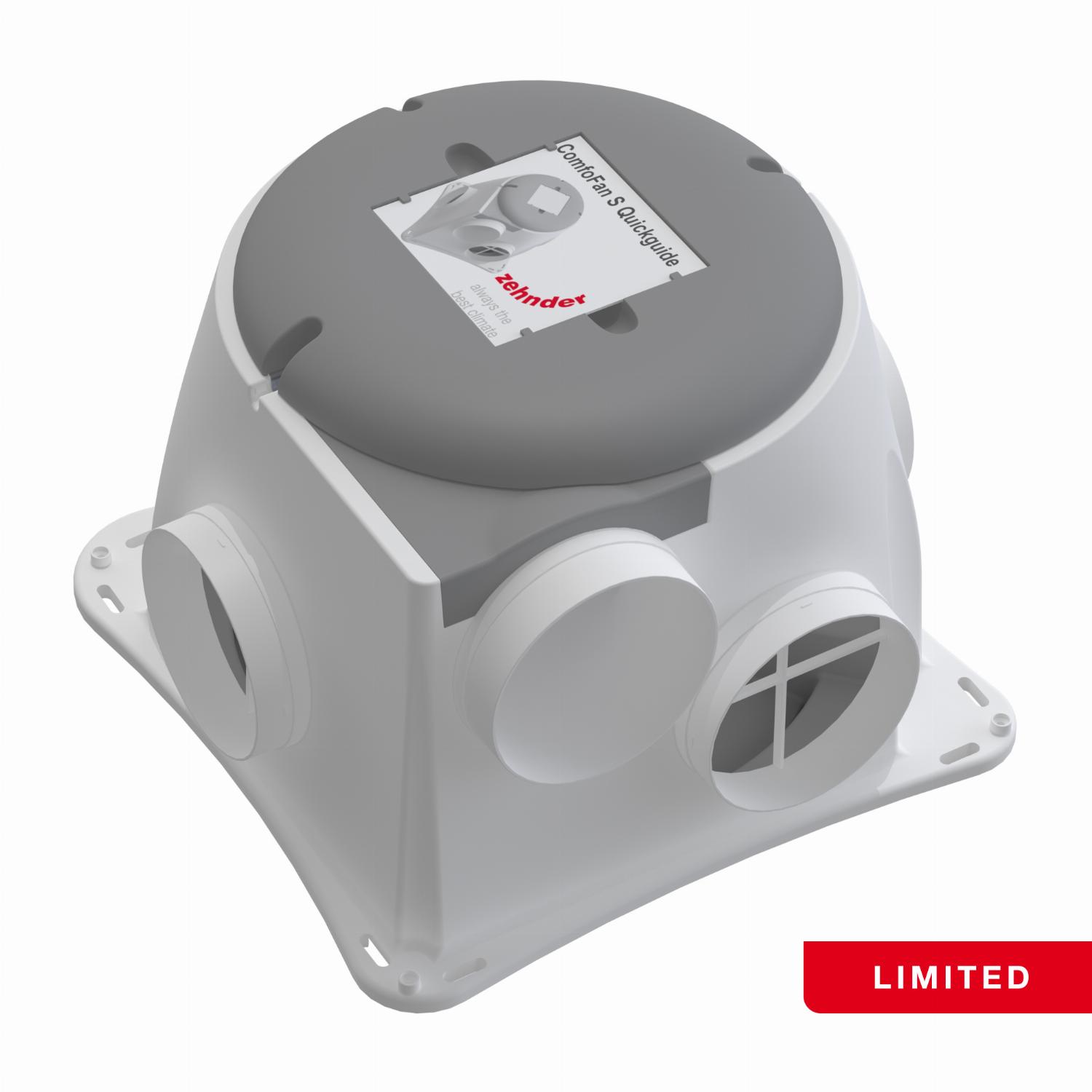 ZEHNDER ComfoFan Silent Limited installatiepakket 300 m³/h met randaarde stekker 458006607