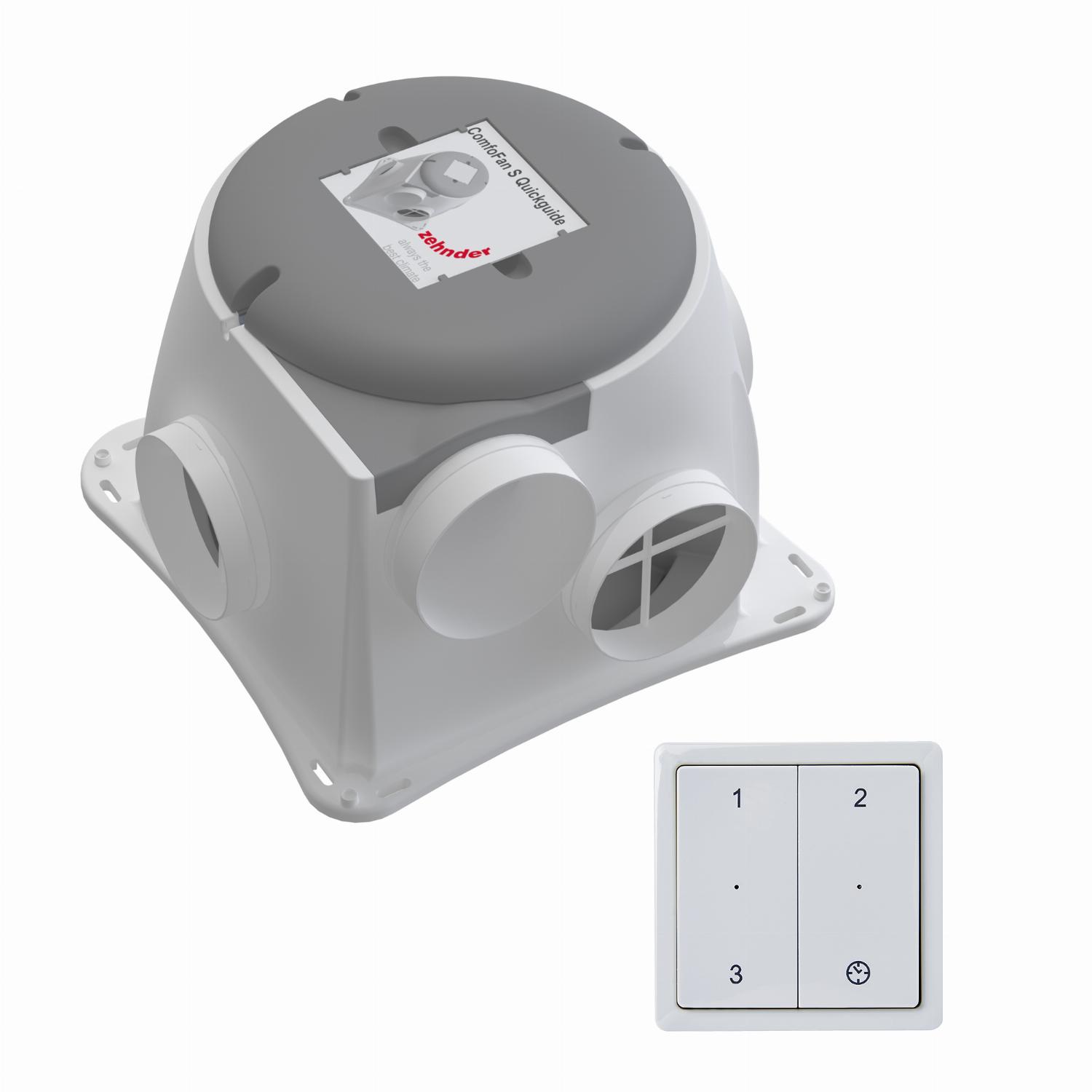 ZEHNDER ComfoFan Silent set installatiepakket 425 m³/h met RFZ schakelaar 458006616