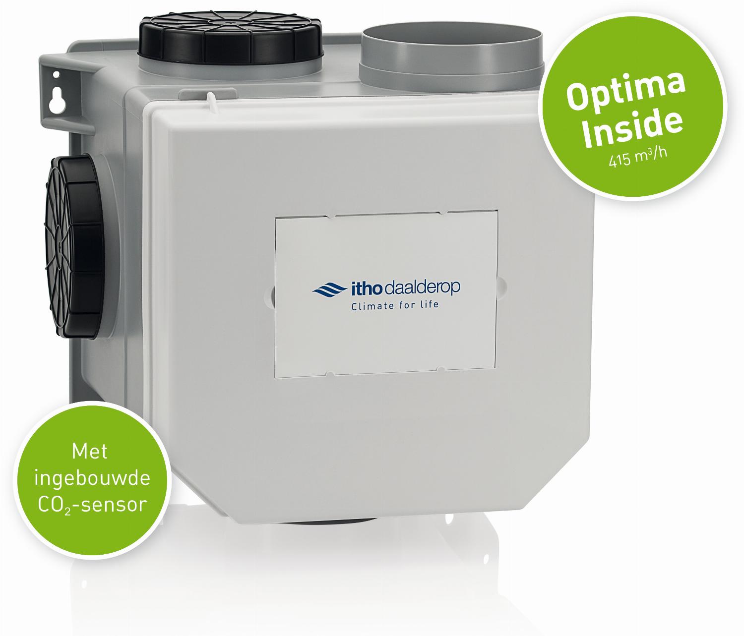 ITHO DAALDEROP Optima Inside pakket, MV-unit 468, RV- en CO2-sensor inside 0300421