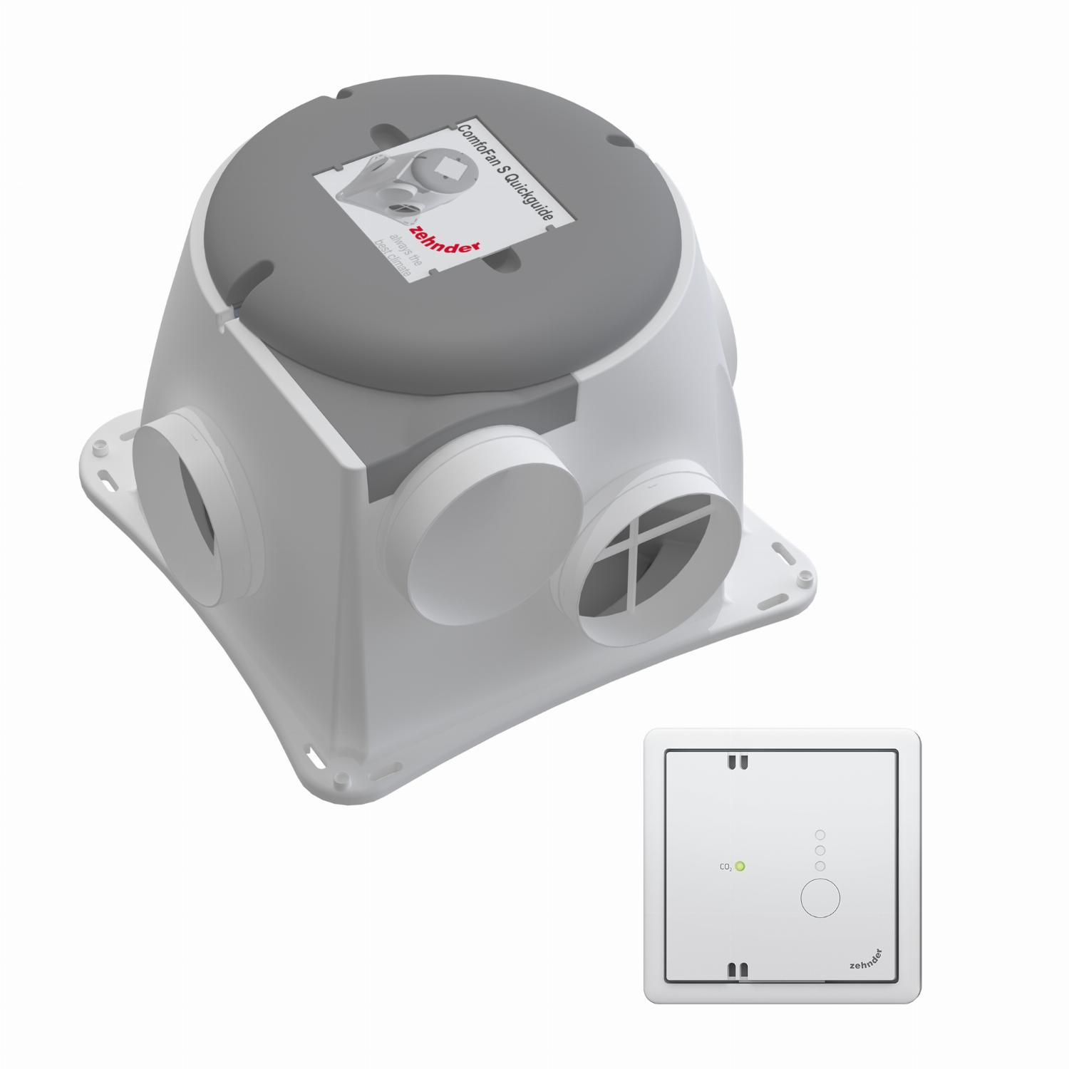 ZEHNDER ComfoFan Silent Set installatiepakket 425 m³/h met CO2-sensor 458006726