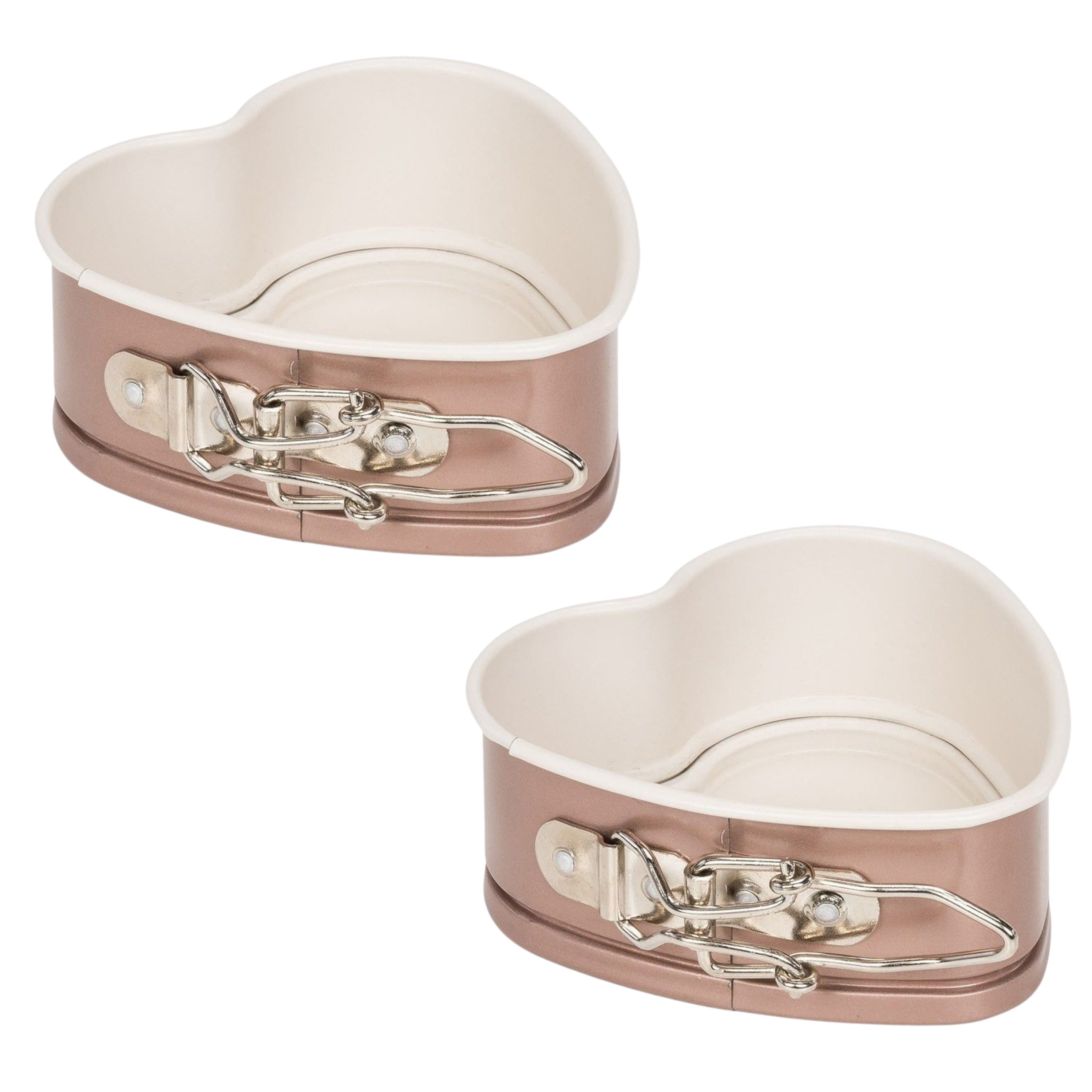 Patisse Springvorm - 2x - hart - anti-aanbak - taartvorm - 12 cm - klein hartje -