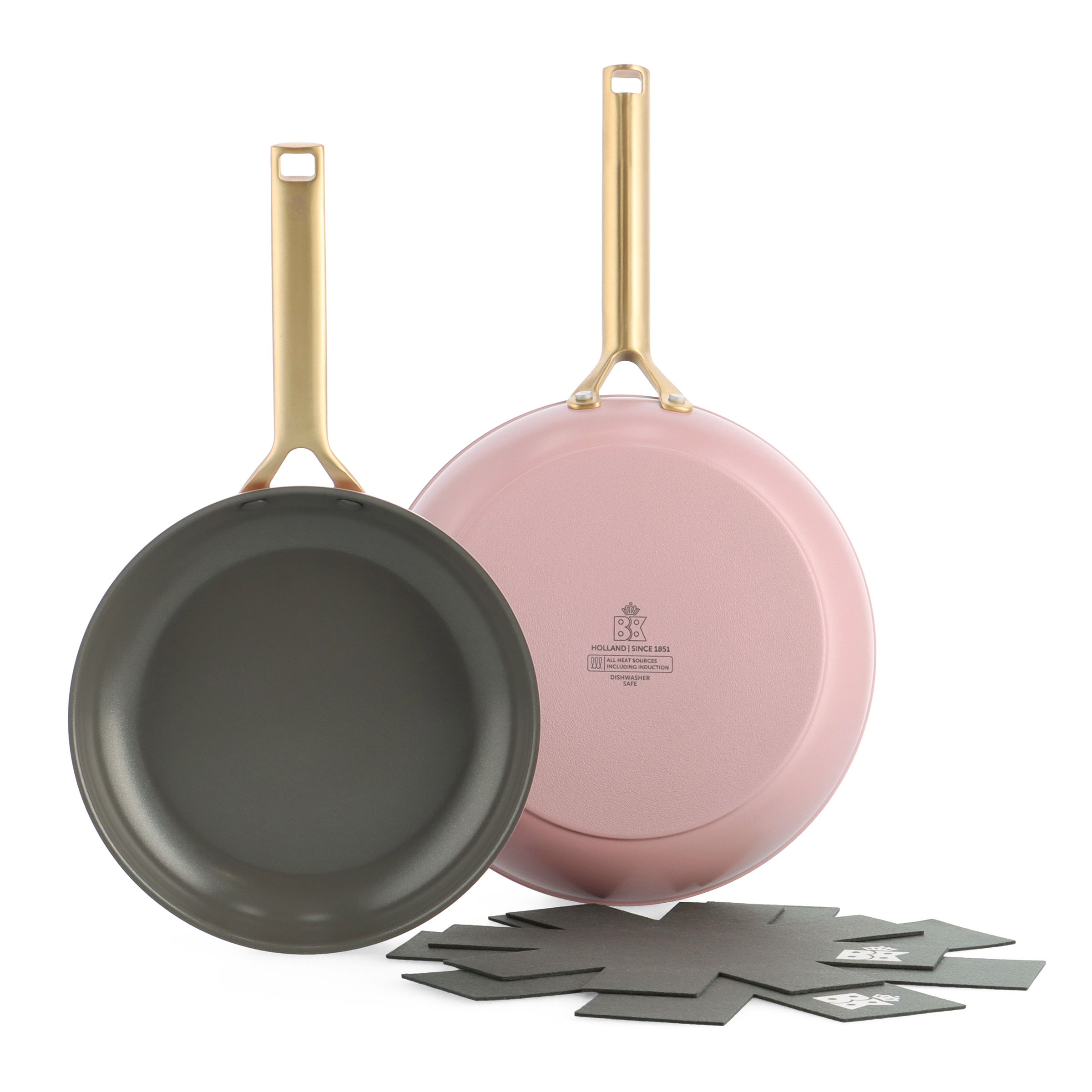 Bk Sublime Blush Pink 2-delige koekenpannenset 24cm & 28cm