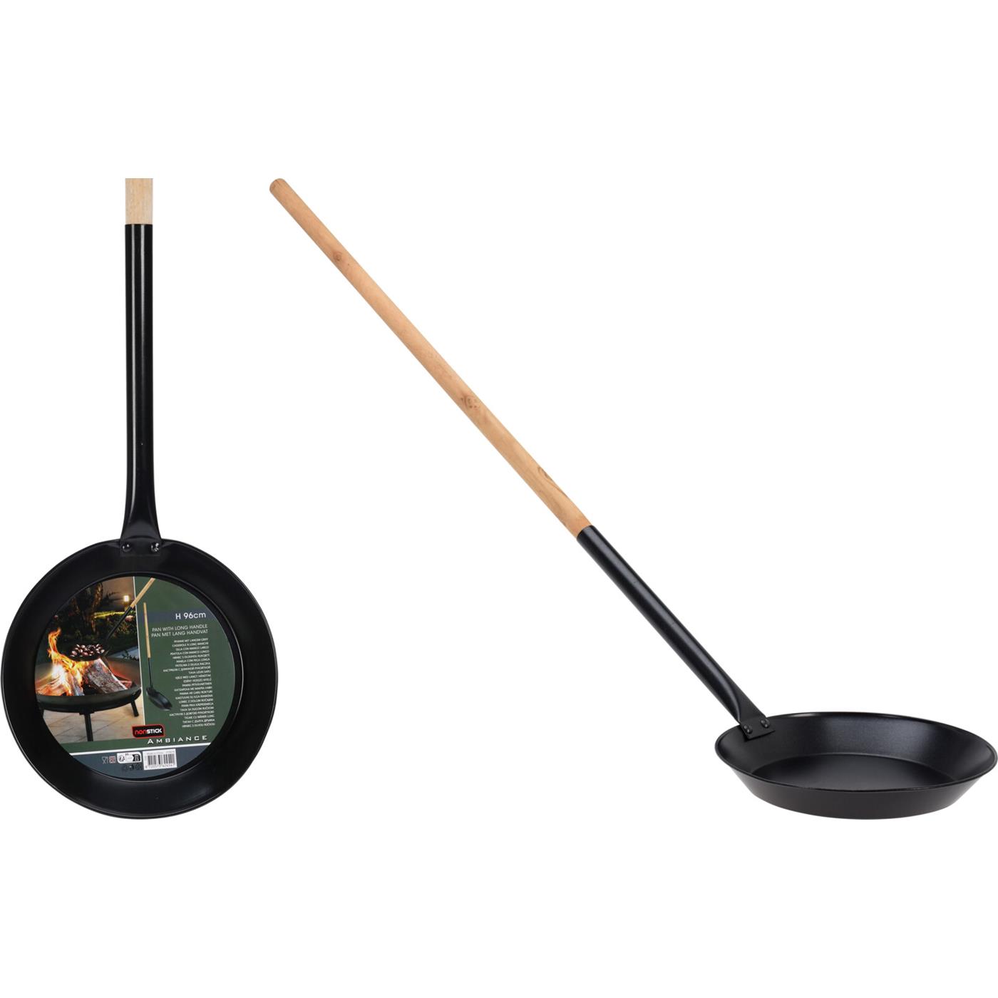 Ambiance Koekenpan Ø25cm met houten handvat 96cm