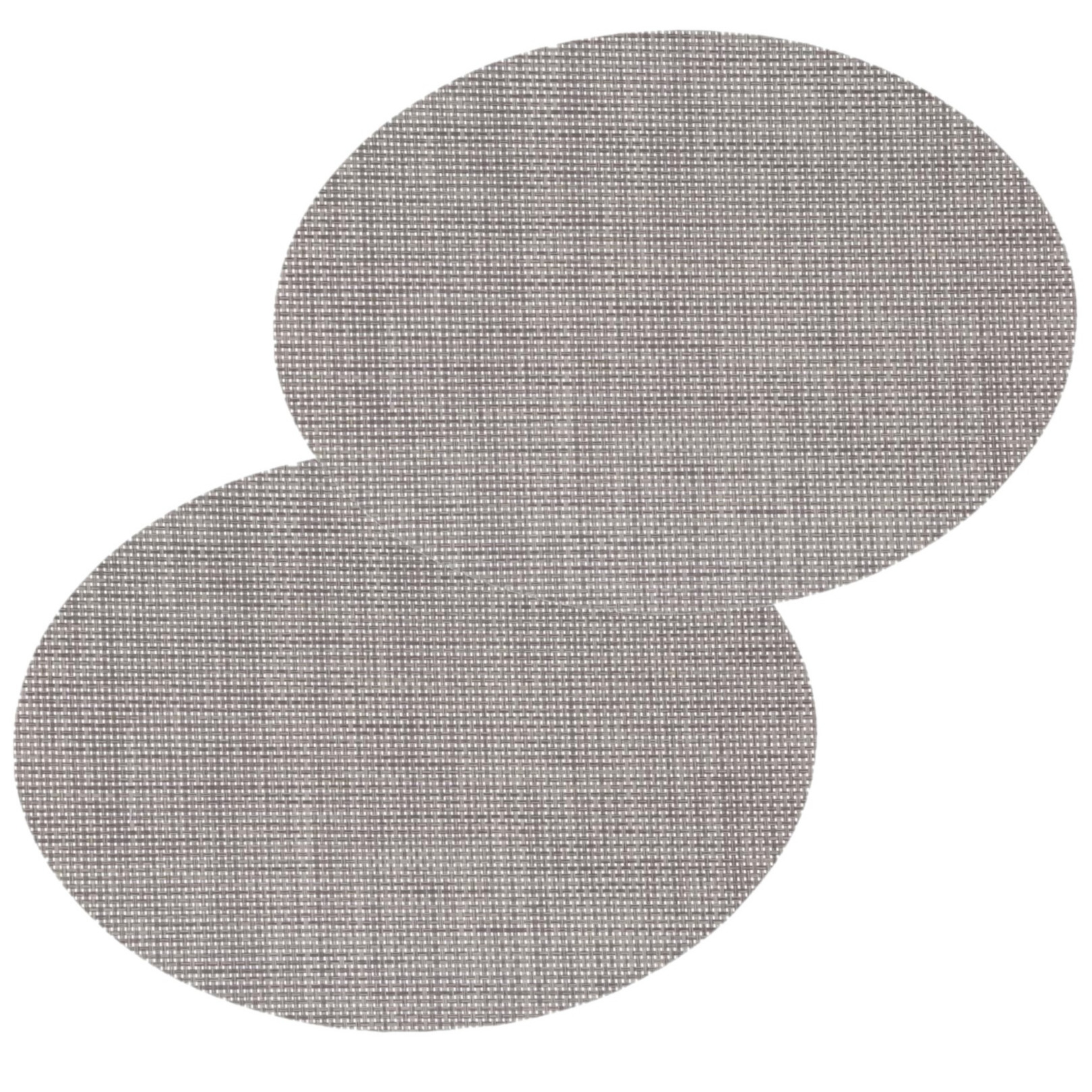 Secret de Gourmet Placemat Maoli - 4x - ovaal - grijs - x 35 cm - kunststof - onderlegger -