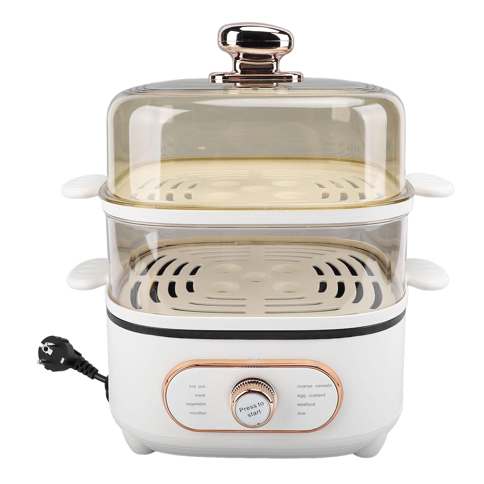 Vestidos 2-laags elektrische stoompan 1200W 10,5L Stapelbare multifunctionele koker Elektrische hotpot met stomen L