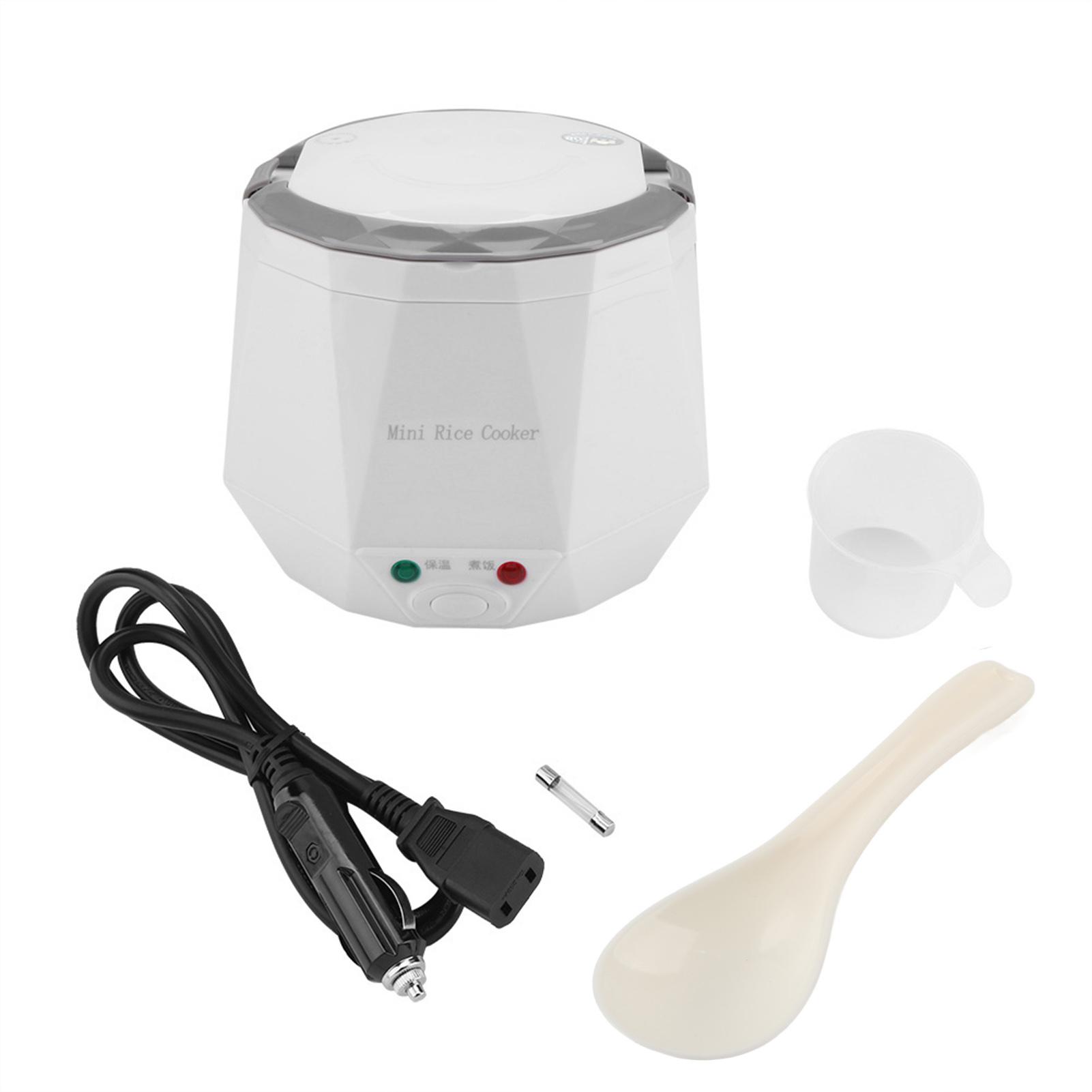 KONNWEI 24V 140W 1.3 L Elektrische Draagbare Multifunctionele Rijstkoker Stoomkoker voor Vrachtwagen(Groen) wit