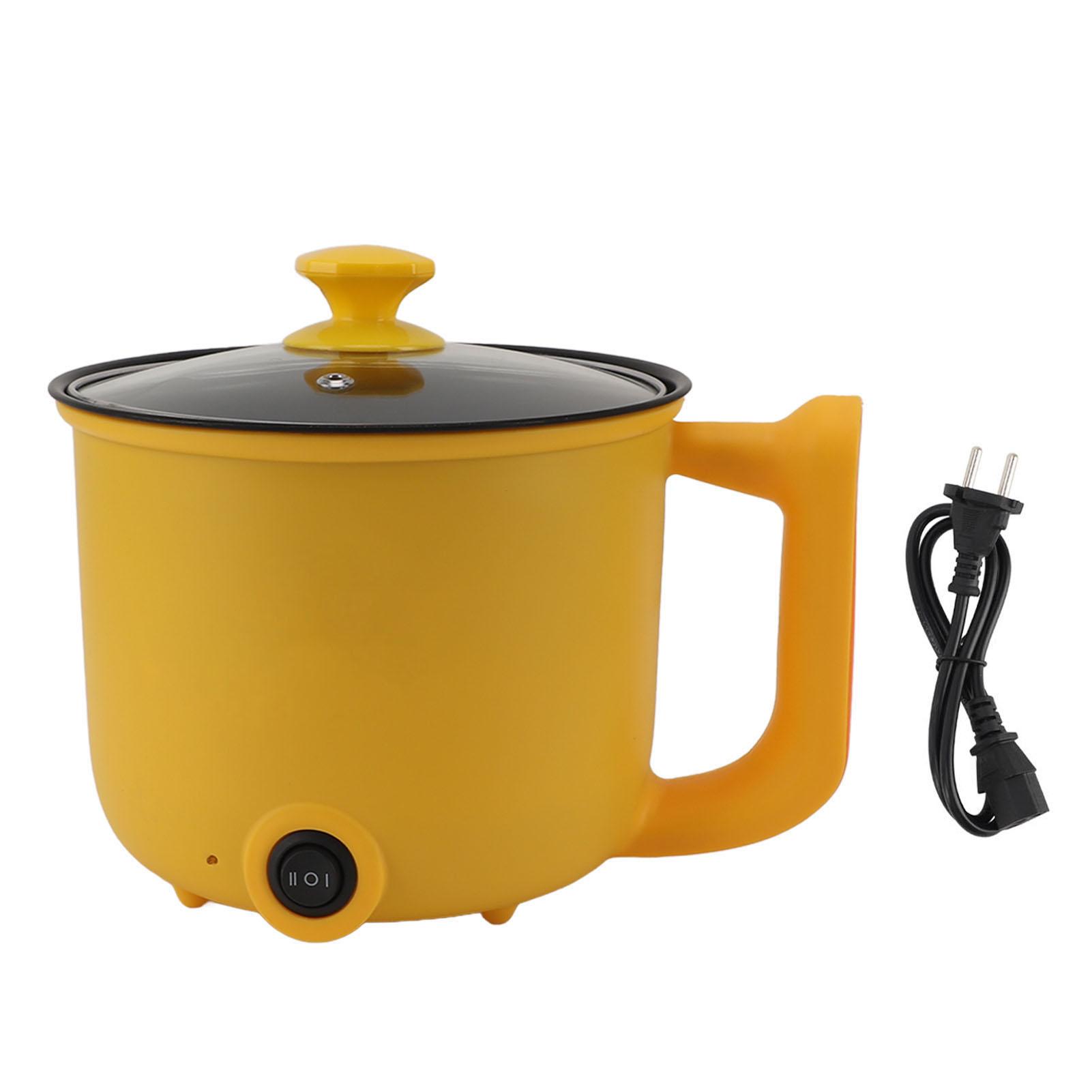 OutsideWorld Mini Elektrische Koker 1.8L 600W 2 Standen Anti-aanbak Multifunctionele Elektrische Hot Pot met Handvat voor L(for 6.5-9kg)