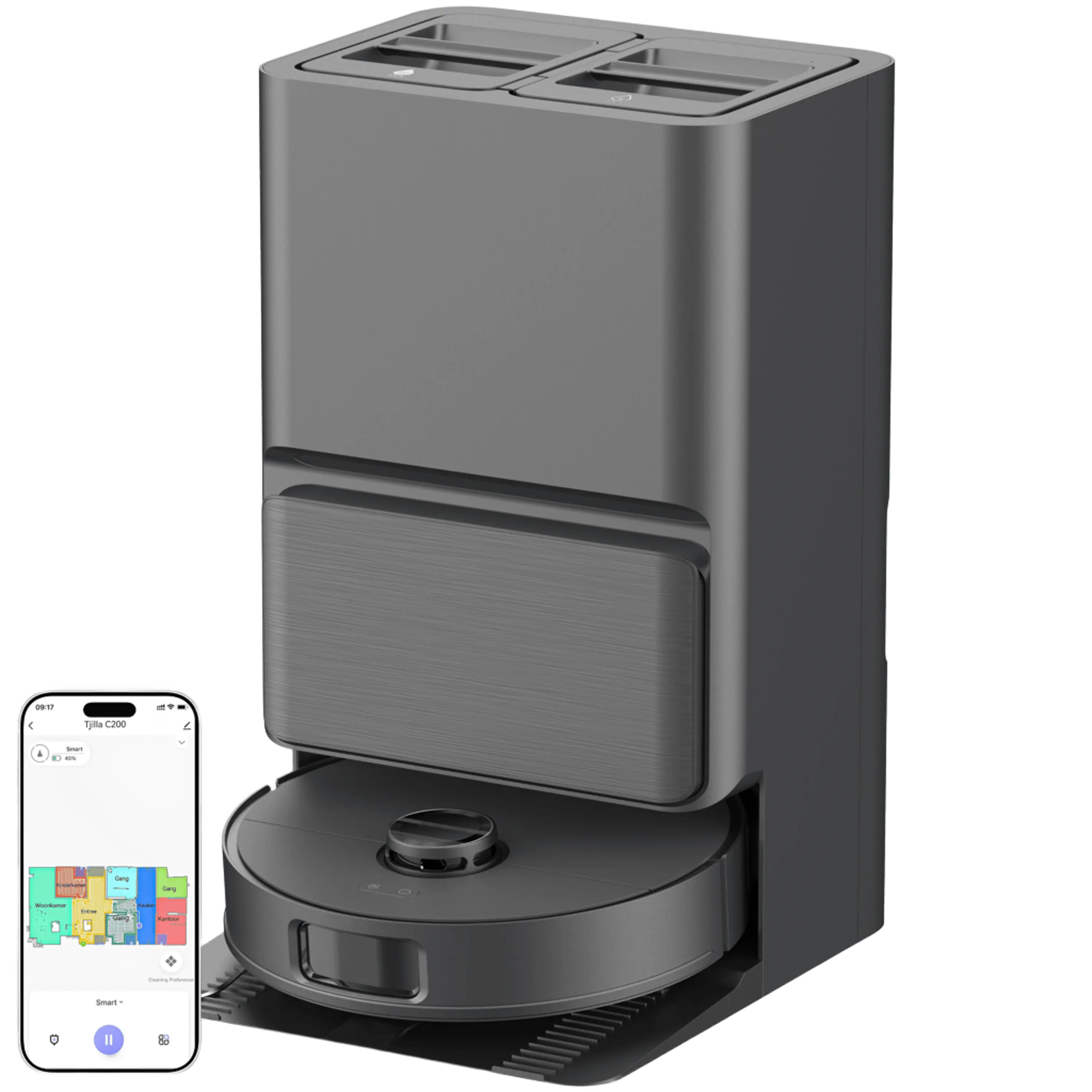 Tjilla C200 Robotstofzuiger met dweilfunctie