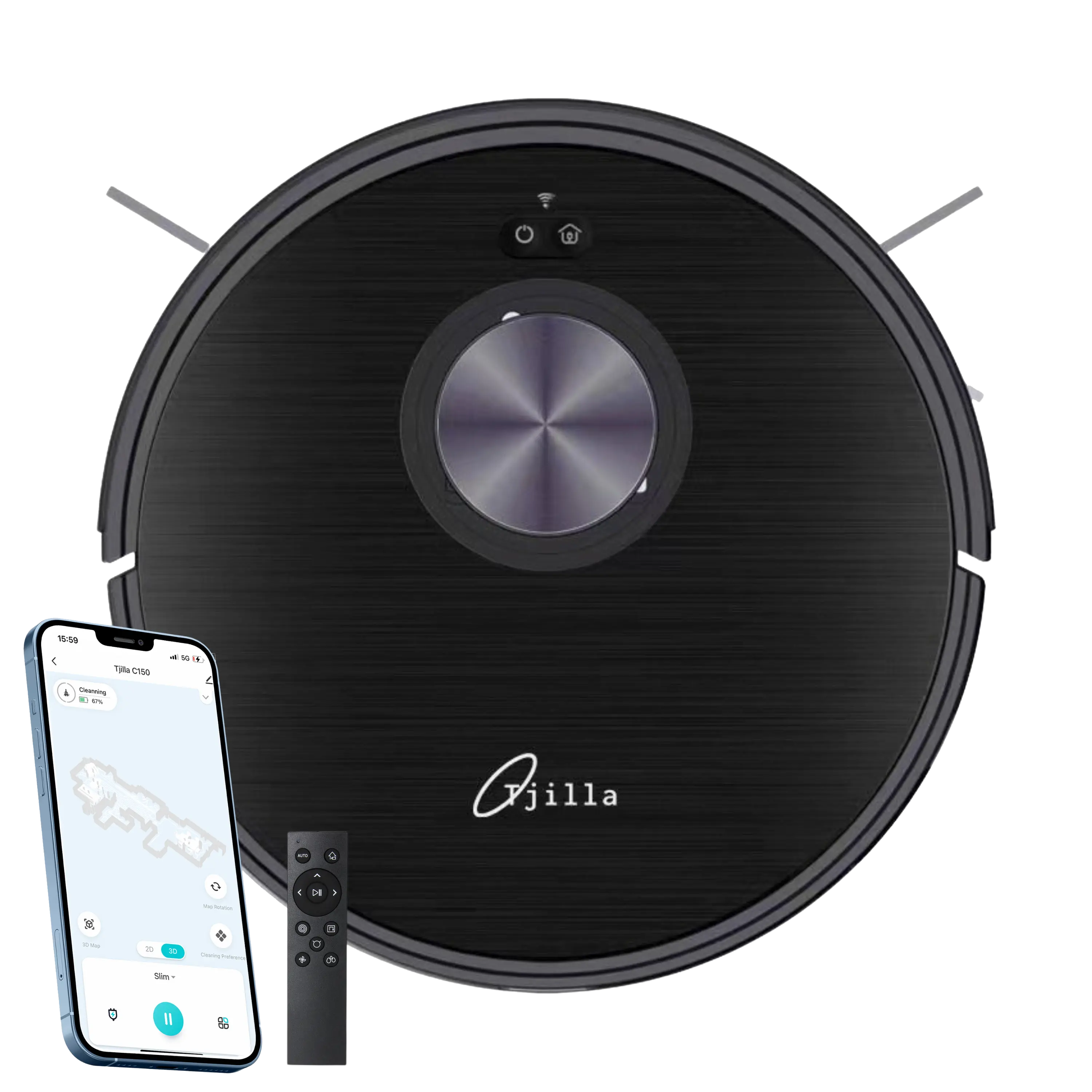 Tjilla C150 Robotstofzuiger met dweilfunctie