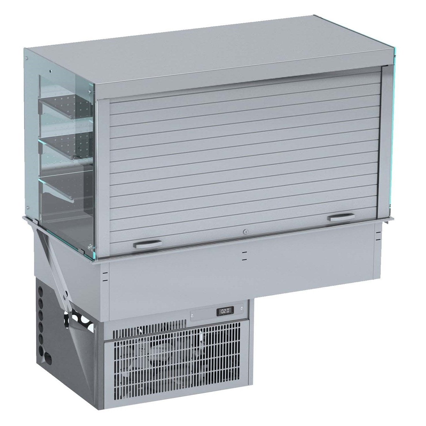 Combisteel Drop-In Wandmodel Koelvitrine Recht - Jaloezieã‹N 3/1