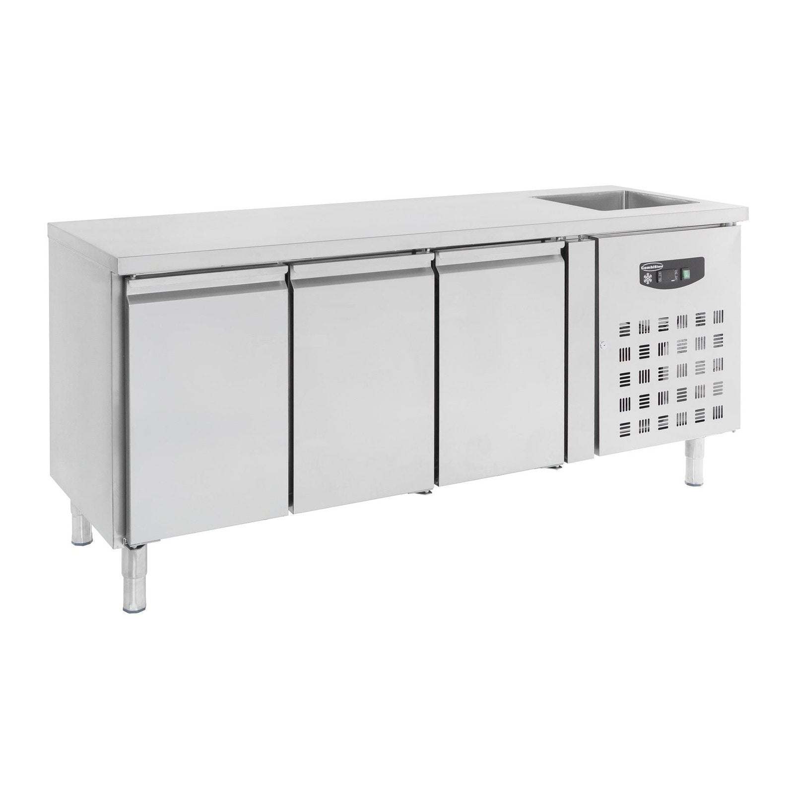 Combisteel 700 Koelwerkbank Spoelbak 3 Deuren